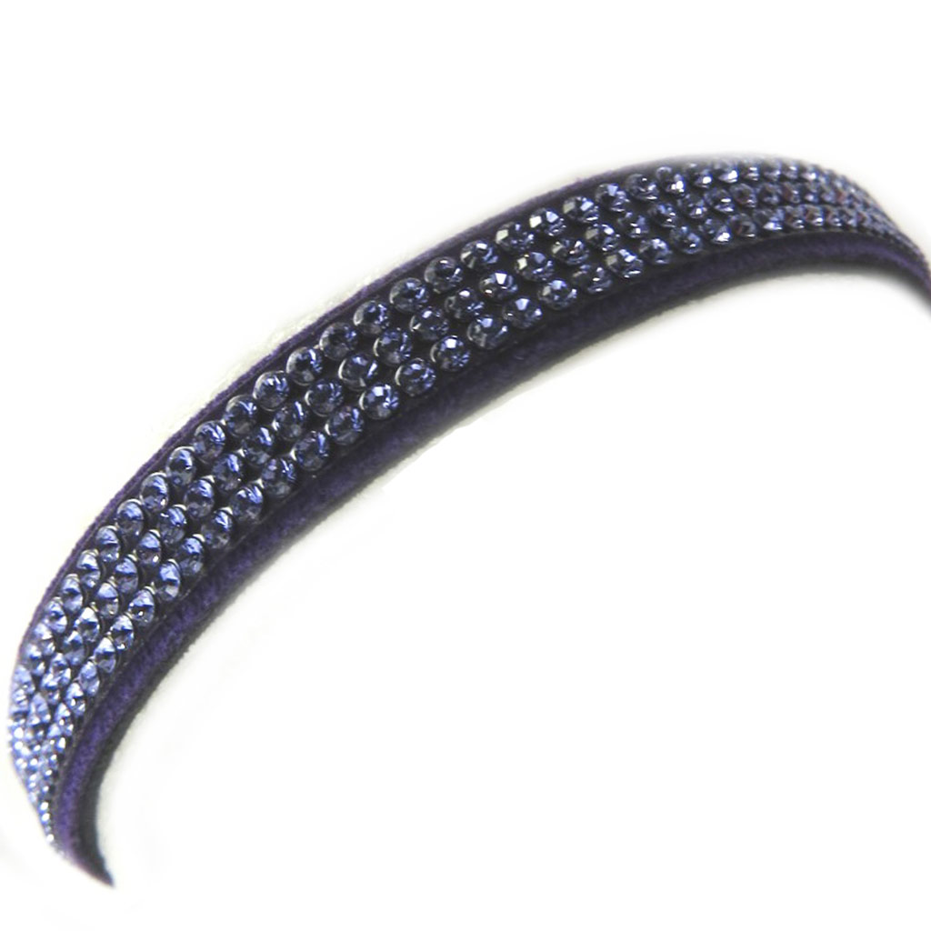 Bracelet créateur \'Déesse\' violet (Crystal) 8 mm - [M0633]