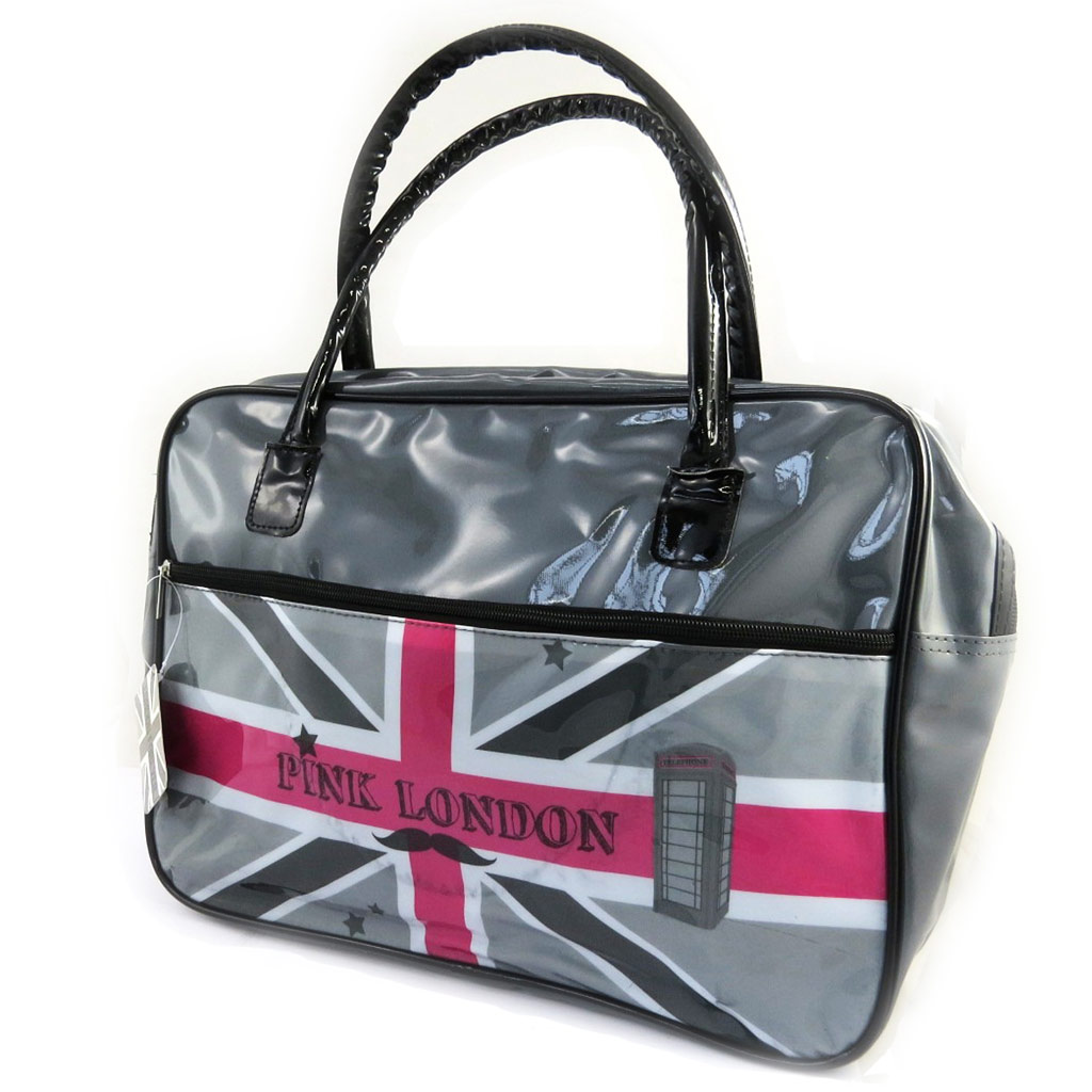 Sac créateur \'So British\' gris rose - [M1407]