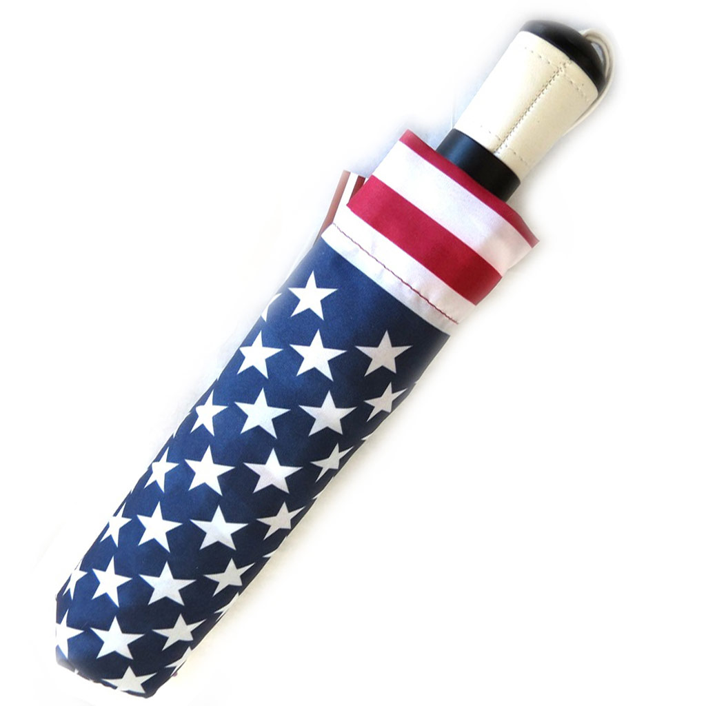 Parapluie automatique Neyrat \'America\' bleu rouge (24 cm) - [M2633]