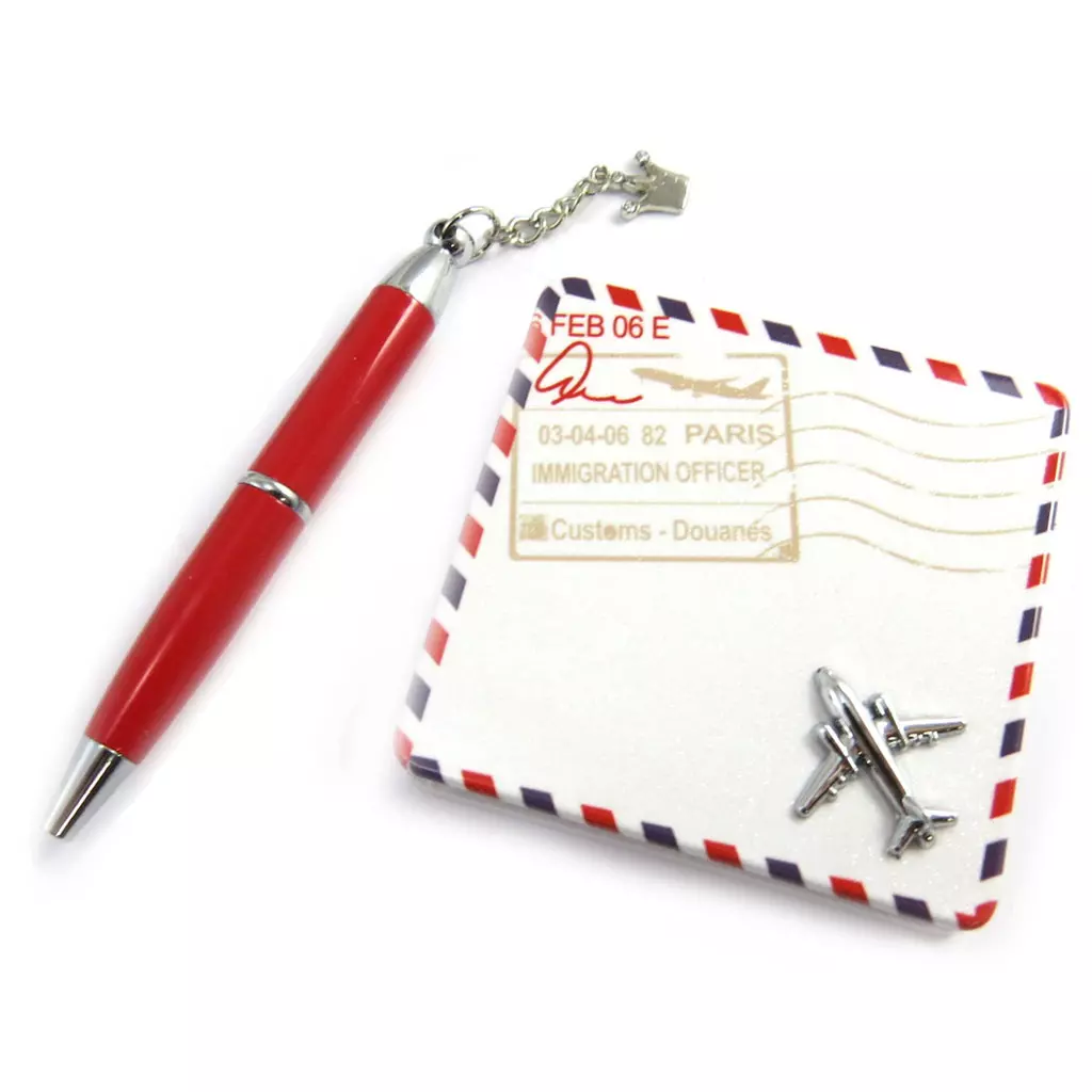 les trésors de lily Coffret 'Sissi' rouge (stylo + miroir) [M3164]
