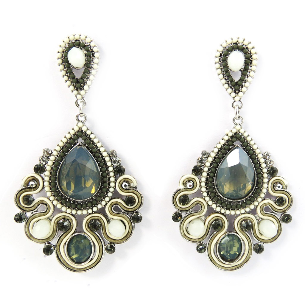 Boucles Créateur \'Altaï\' gris  - [M4182]