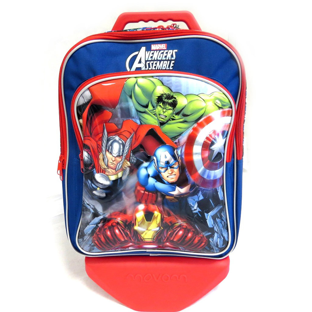 Trolley Scolaire \'Avengers\' bleu multicolore (42x33x22 cm) 2 compartiments - [M4923]