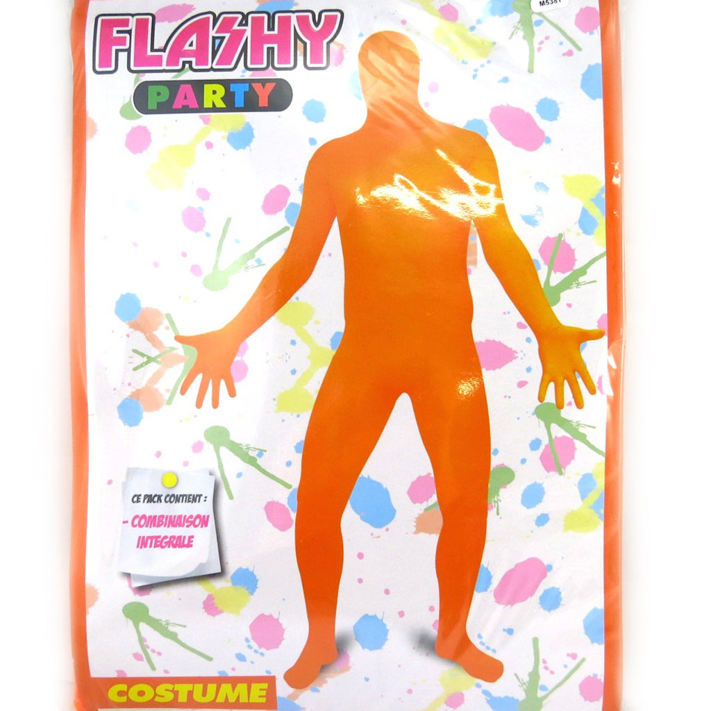 Déguisement combinaison \'Coloriage\' orange - [M5381]
