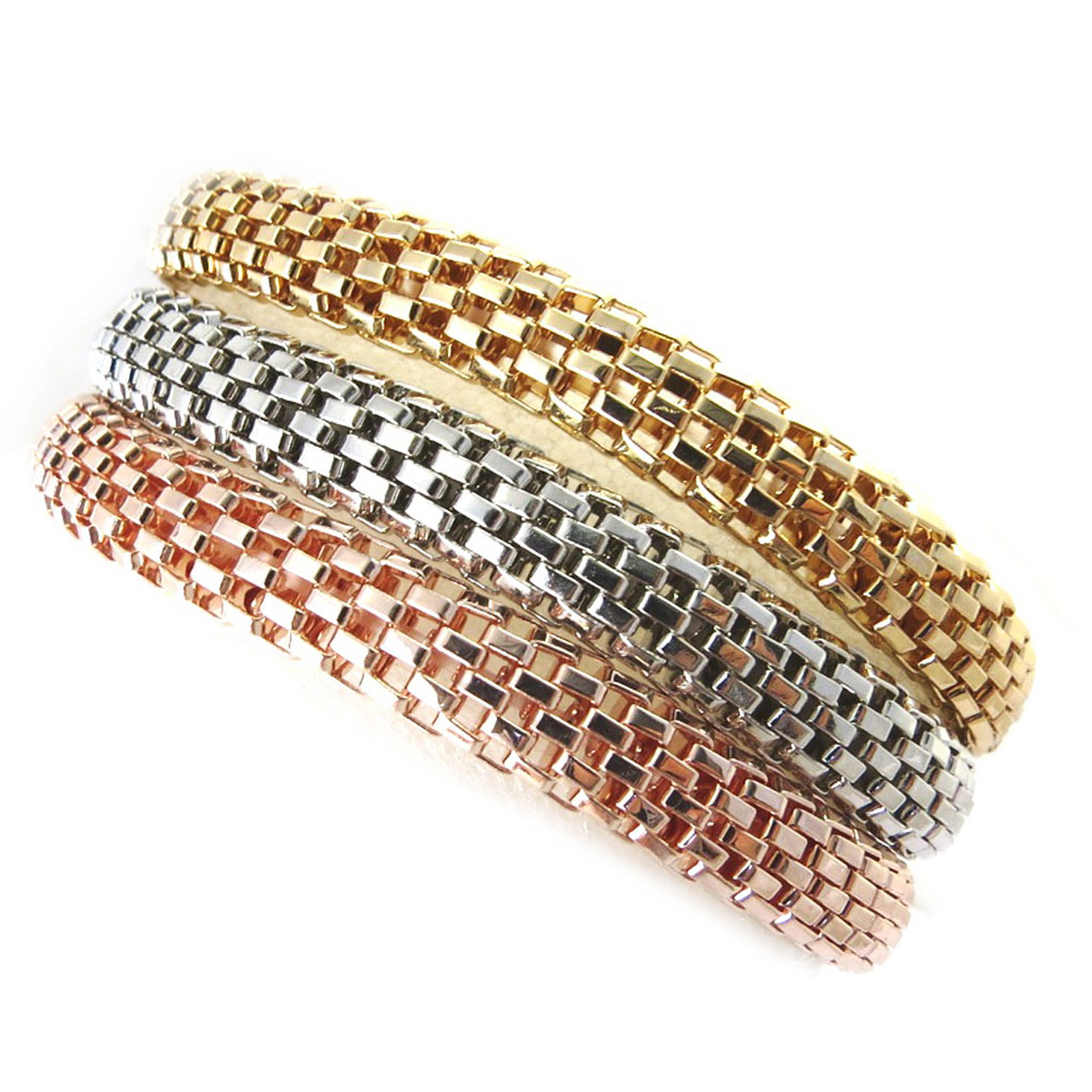 Bracelet créateur \'Cléopatra\' 3 tons - [M6296]