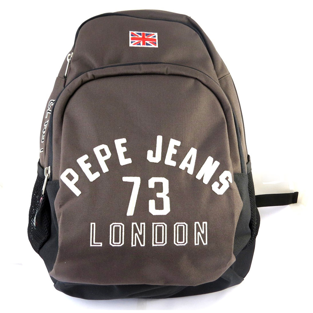 Sac à dos double \'Pepe Jeans\' marron (46x33x16 cm) - [M6894]