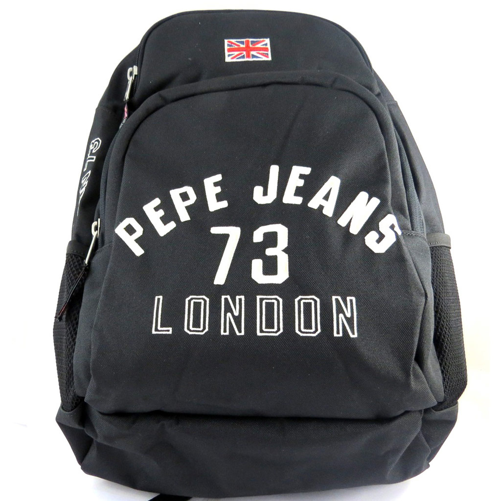 Sac à dos double \'Pepe Jeans\' noir (46x33x16 cm) - [M6897]