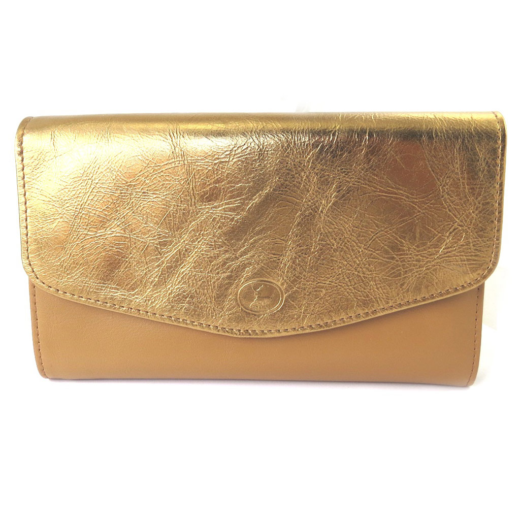Compagnon Cuir \'Frandi\' camel bicolore - [M7350]
