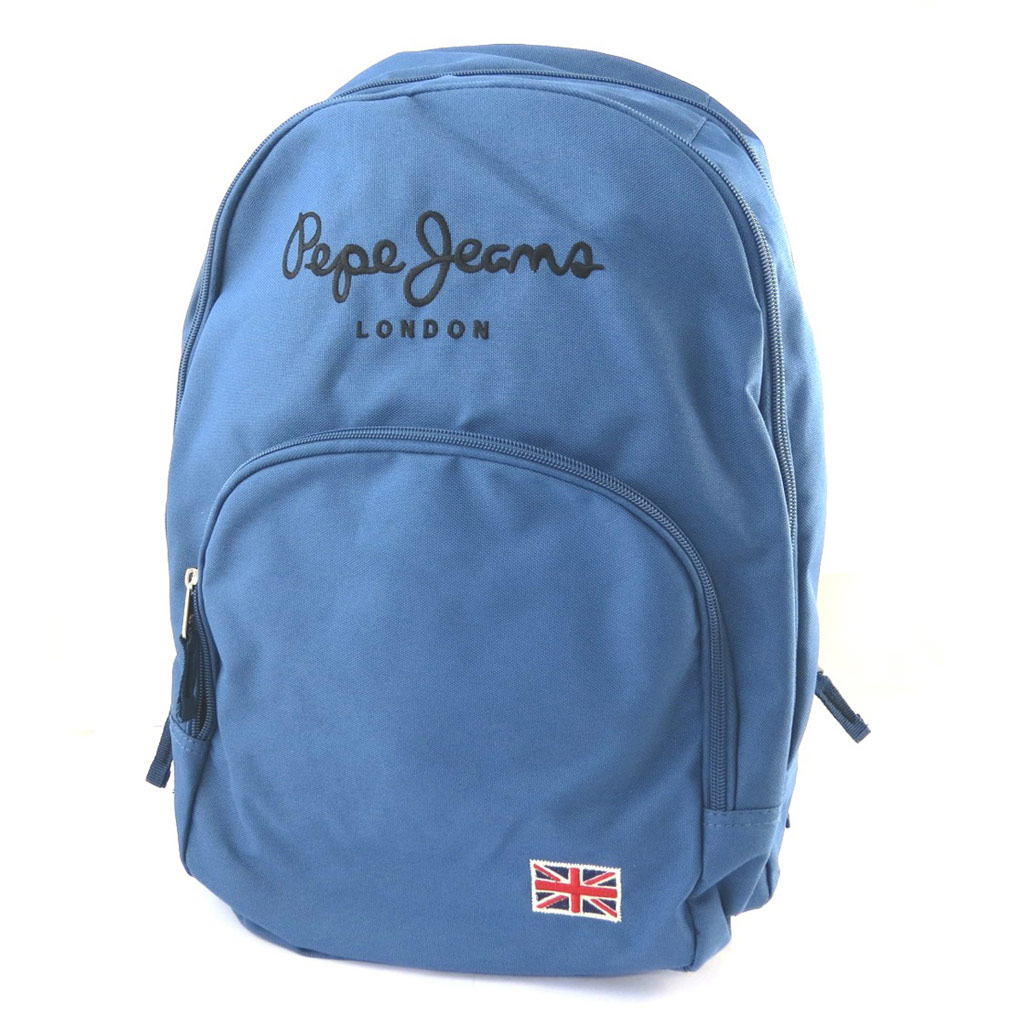 Sac à dos double \'Pepe Jeans\' bleu (42x32x22 cm) - [M7411]