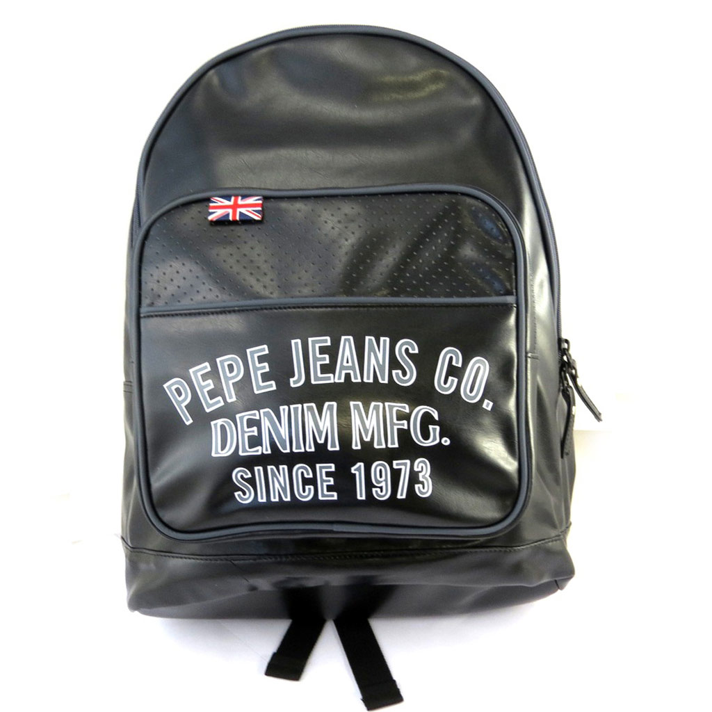 Sac à dos \'Pepe Jeans\' noir vintage (40x32x13 cm) - [M7878]