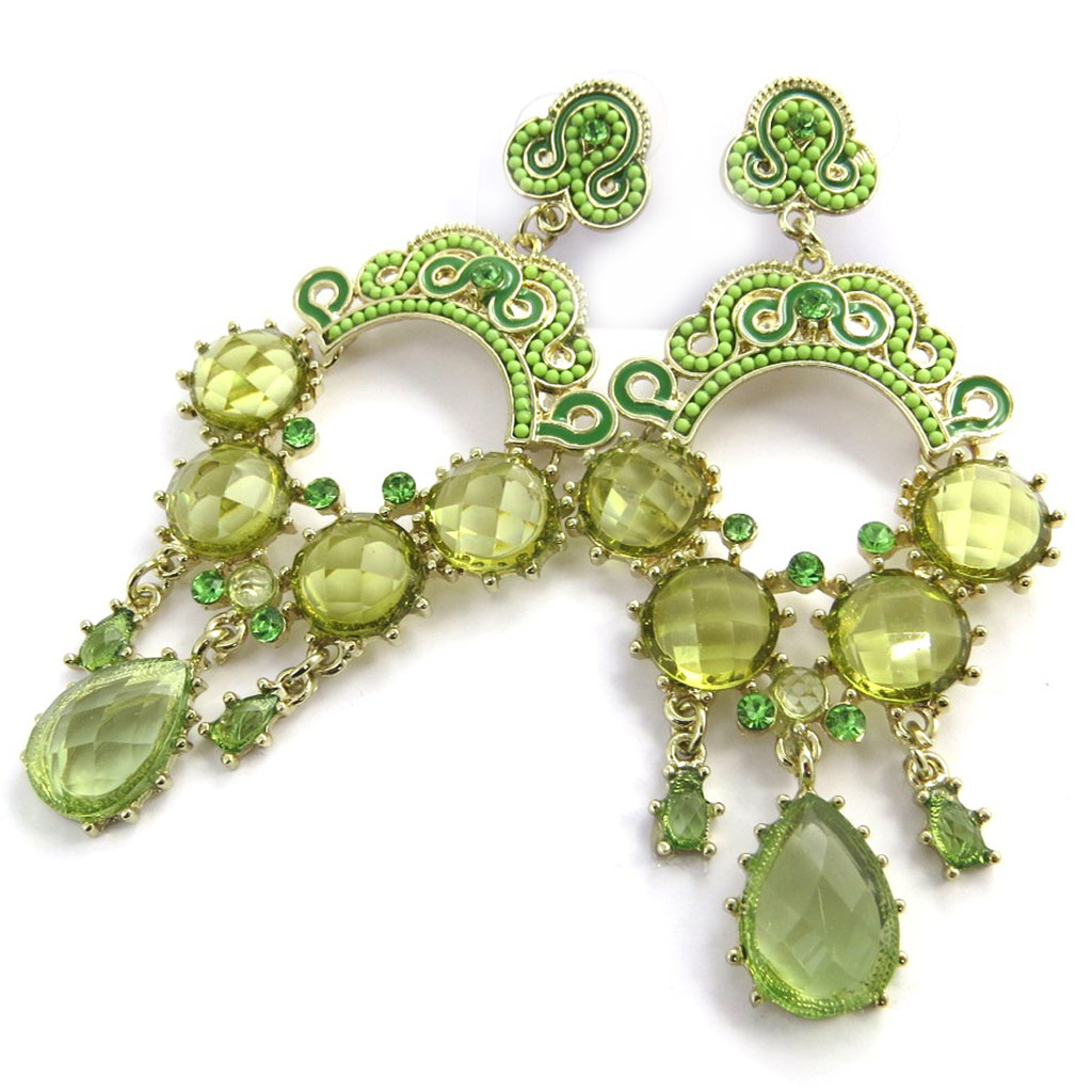 Boucles Créateur \'Altaï\' vert - [M8175]