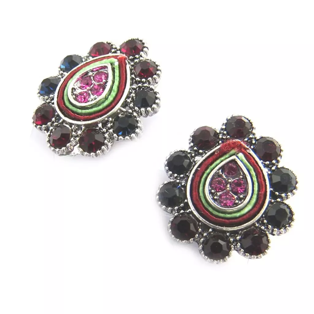 les trésors de lily Clips Créateur 'Sissi' rouge [M8232]
