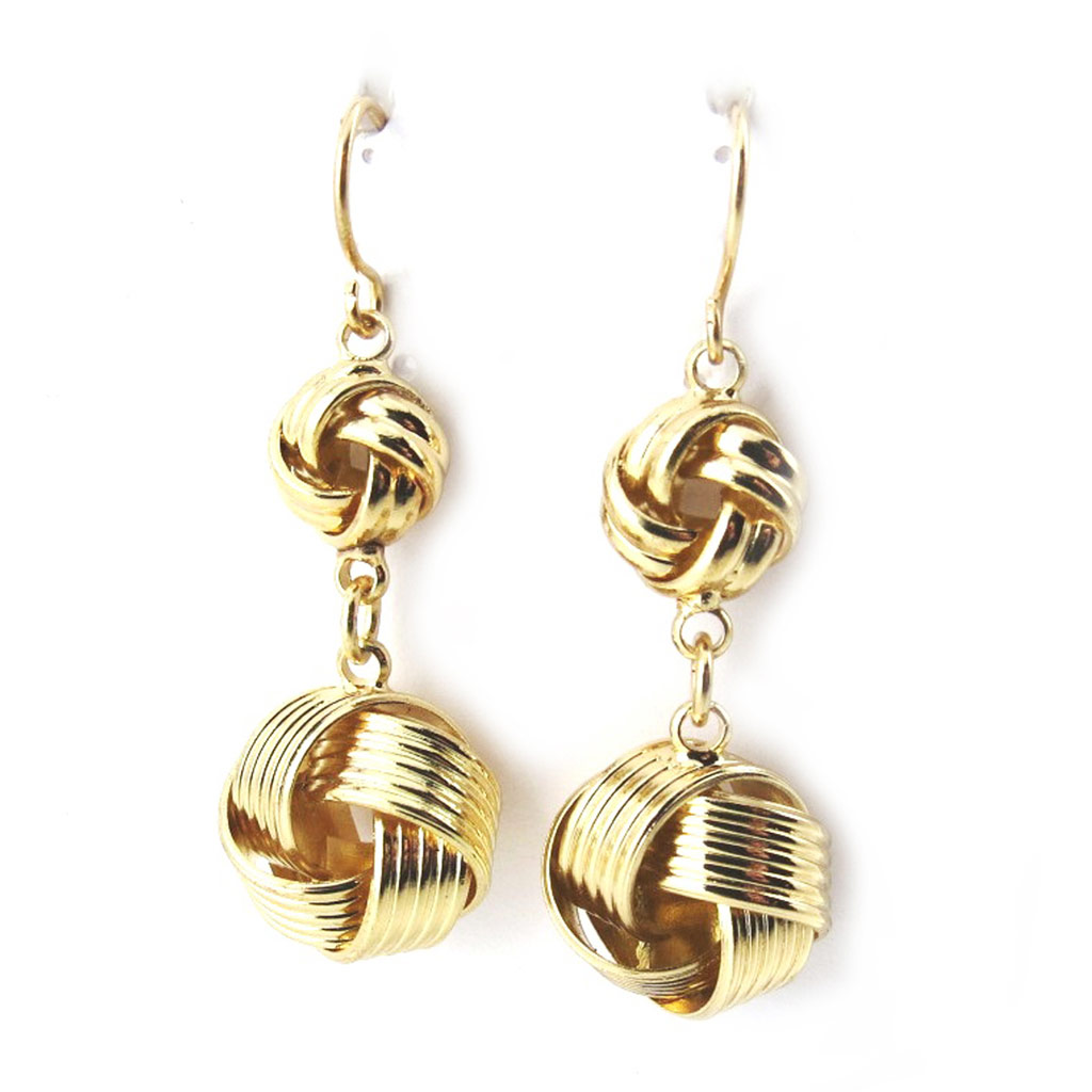 Boucles Créateur \'Chorégraphie\' doré (géométriques) - [N1589]