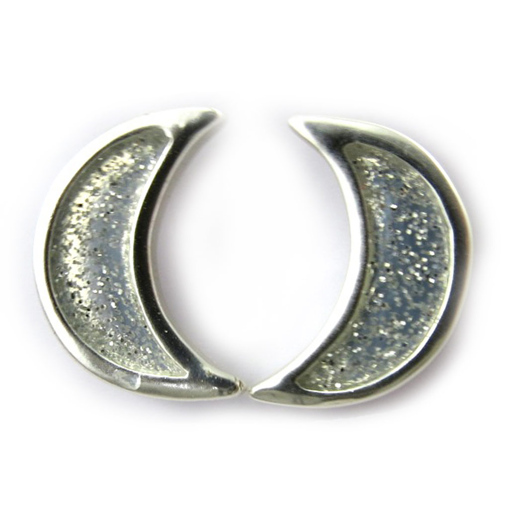 Boucles Créateur \'Pierrot\' argenté  - [N3907]