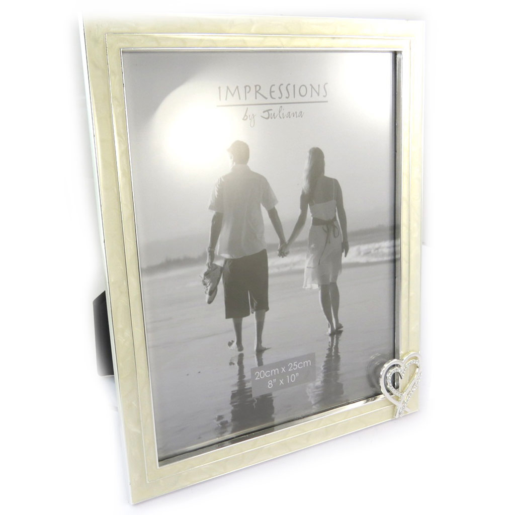 Cadre Photo \'Romance\' ivoire (20x25 cm) - [N5251]