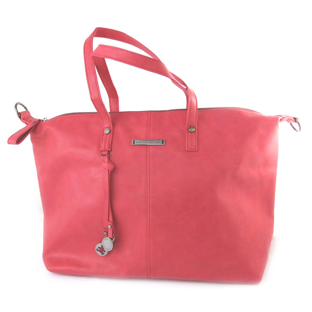 Sac créateur \'Lulu Castagnette\' rouge vintage - 49x30x155 cm - [N5738]