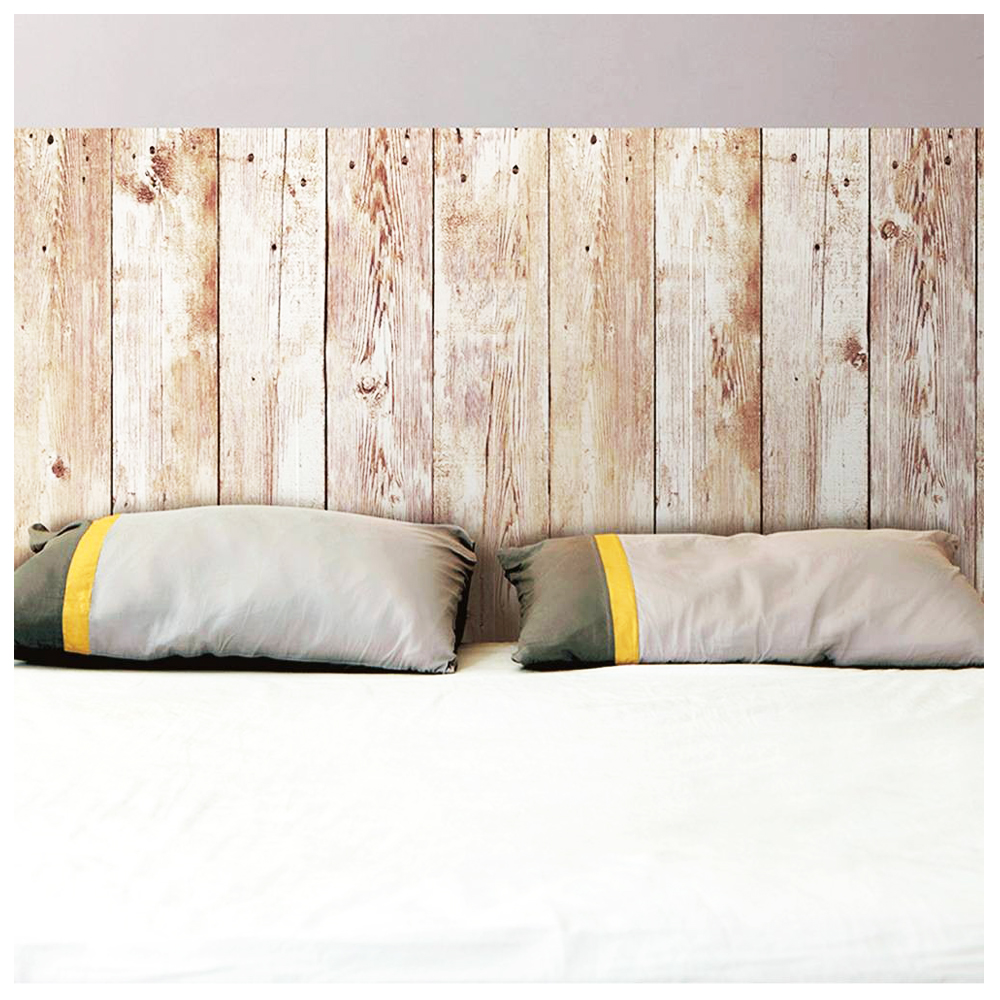Sticker Tête de lit \'Bois\' - 155x68 cm - [N6539]
