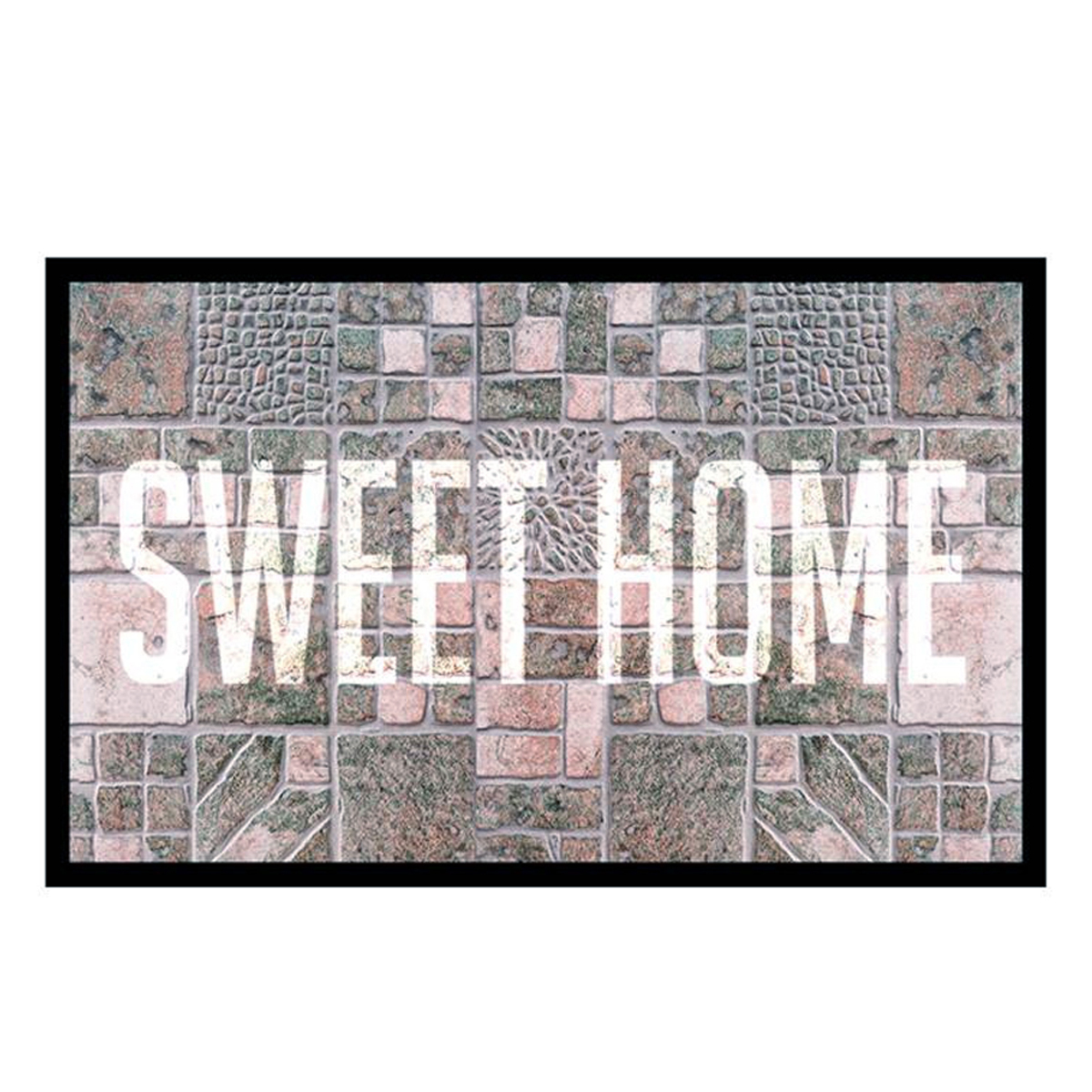 Tapis Intérieur \'Sweet Home\' gris - 60x40 cm - [P6545]