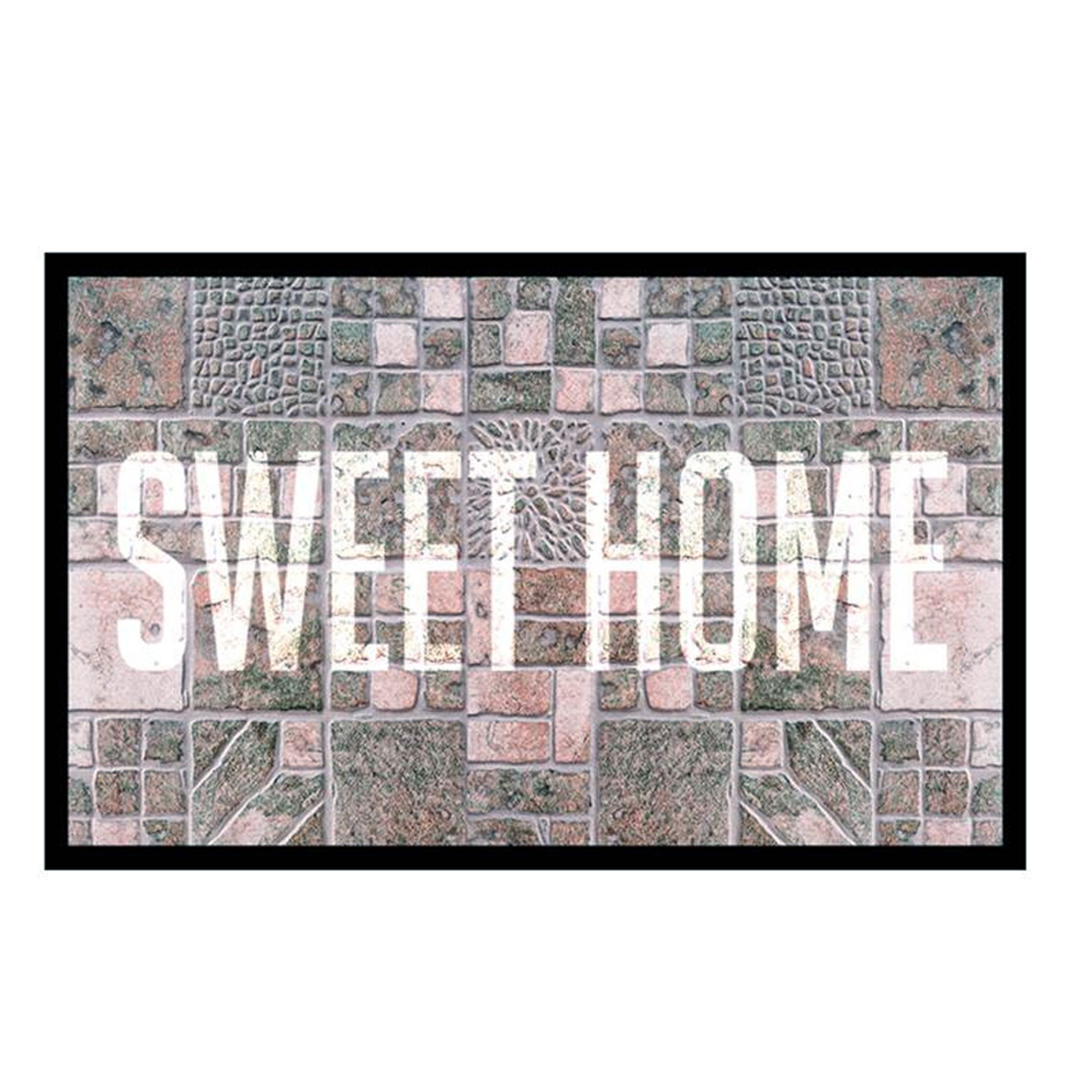 Tapis Intérieur \'Sweet Home\' gris - 60x40 cm - [P6545]