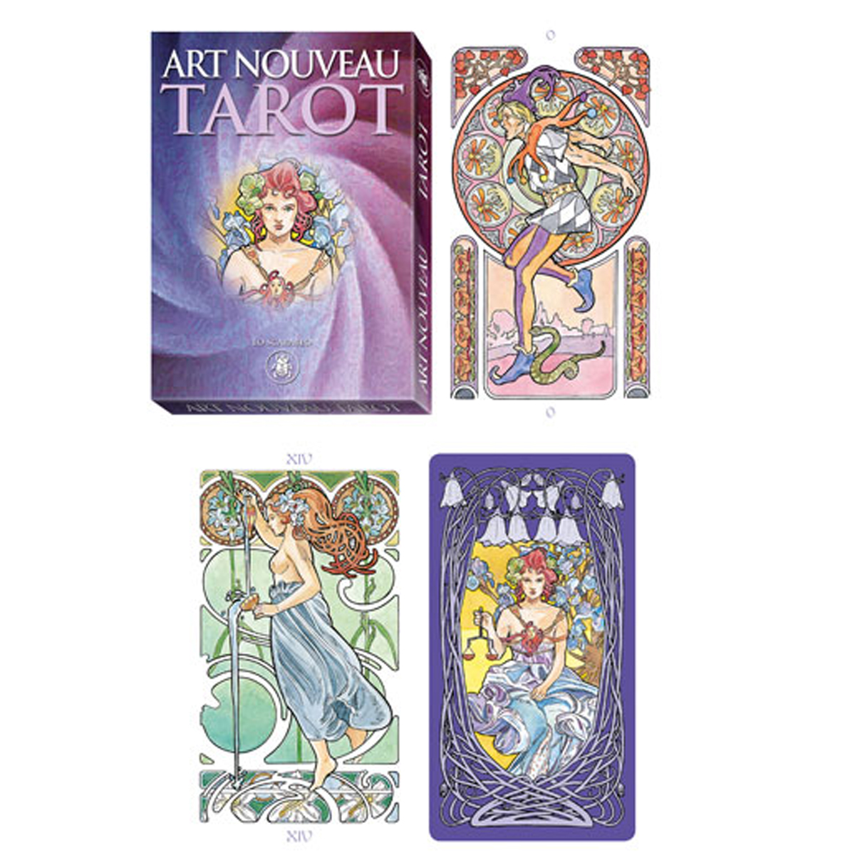 Tarot Créateur \'Art Nouveau\' (22 arcanes) - boite 15x11x2 cm - [Q0896]