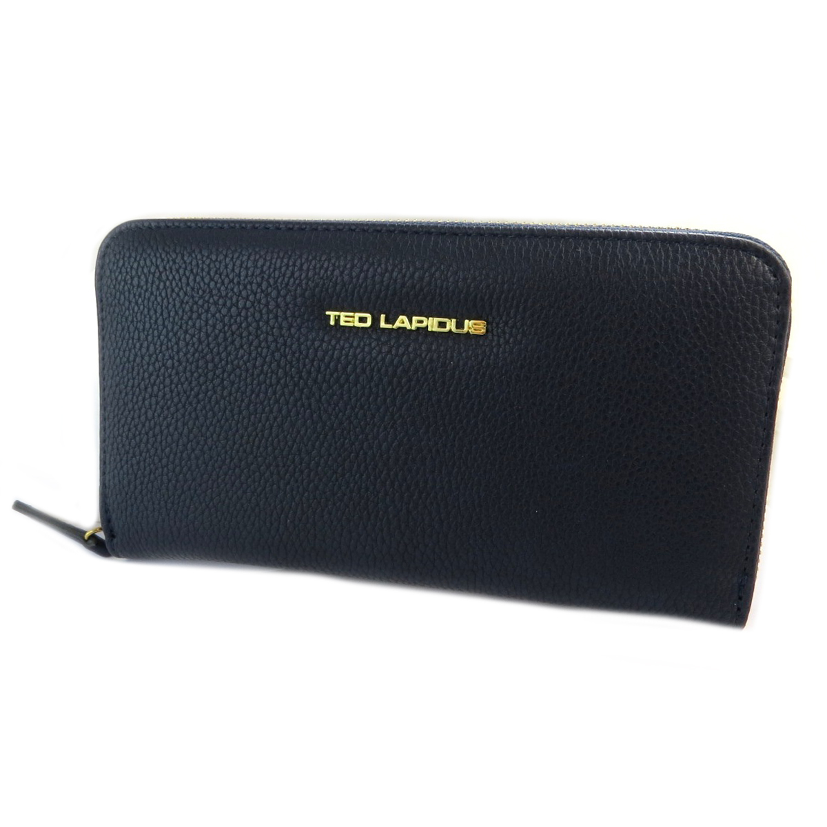 Compagnon zippé \'Ted Lapidus\' marine - 20x11x2 cm - [Q2245]