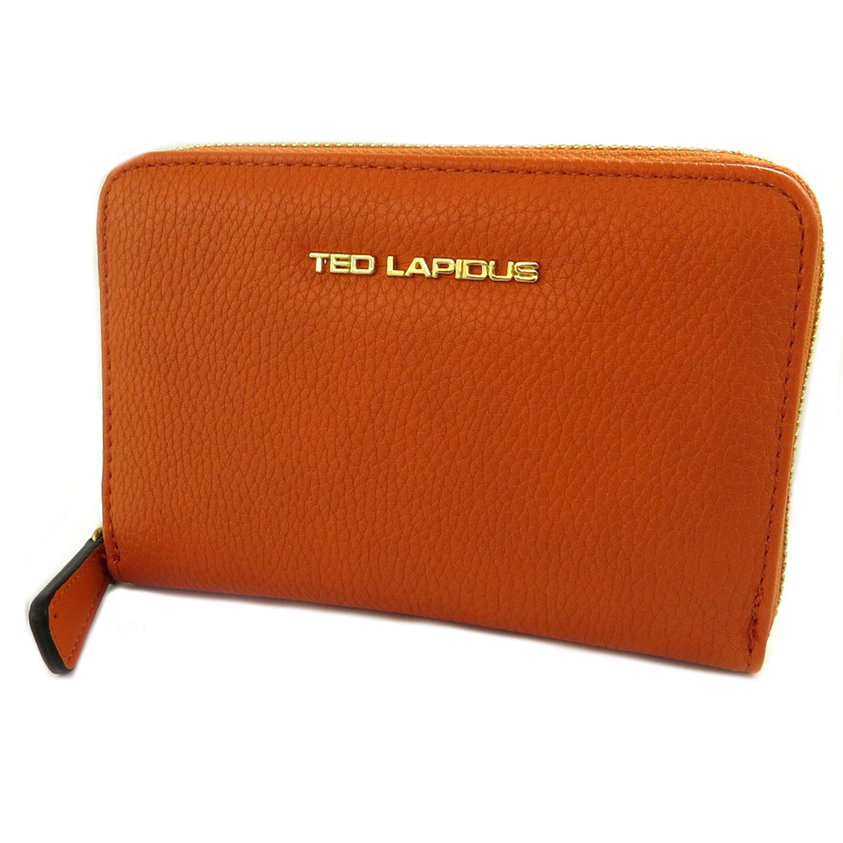 Portefeuille zippé \'Ted Lapidus\' orange - 155x105x25 - [Q2250]