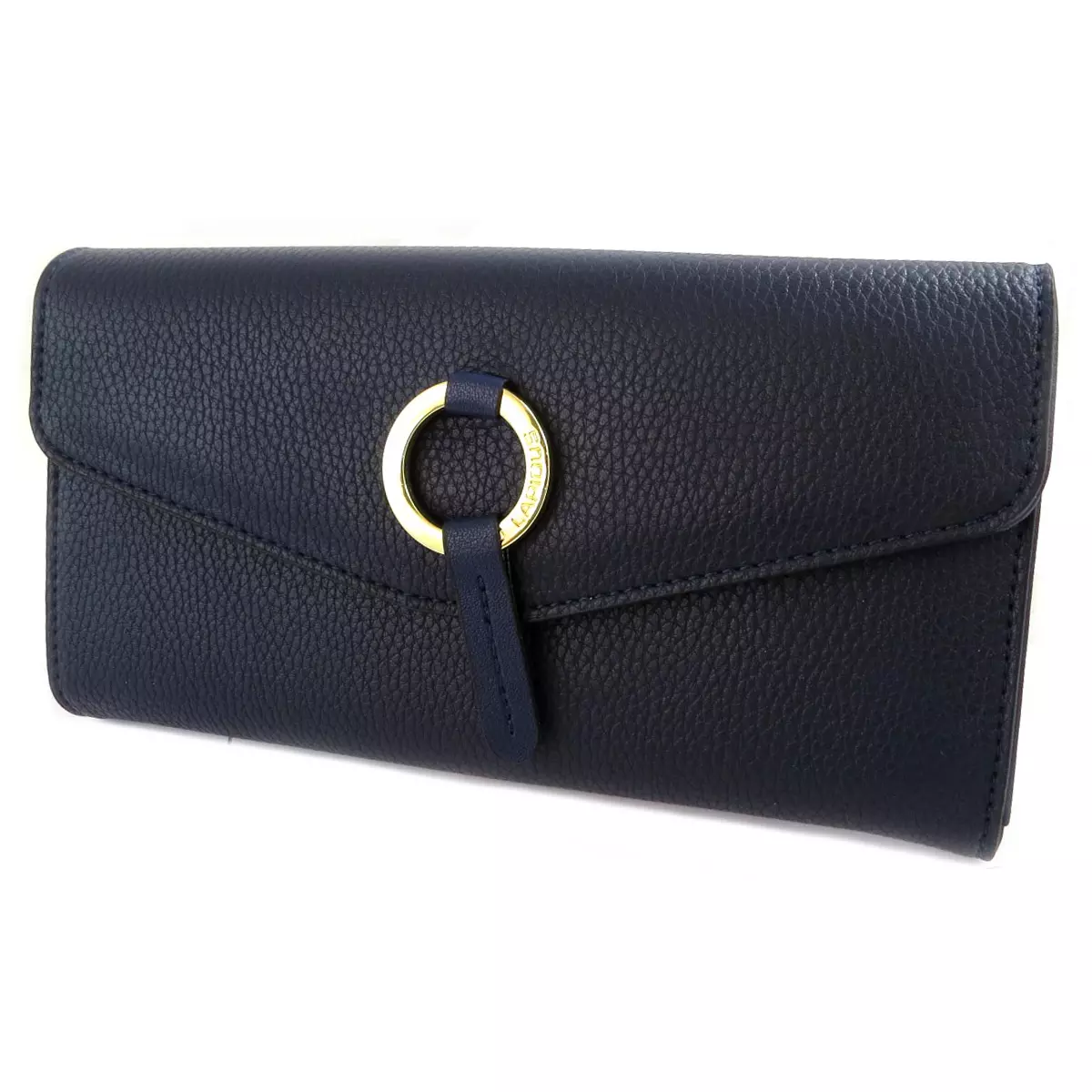 les trésors de lily Compagnon Pochette 'Ted Lapidus' marine (2 compartiments) 21x12x25 cm [Q3457]