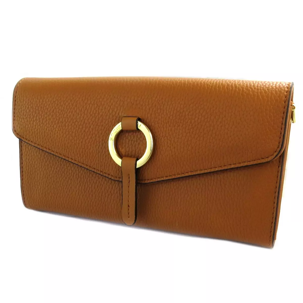 les trésors de lily Compagnon Pochette 'Ted Lapidus' marron (2 compartiments) 21x12x25 cm [Q3459]