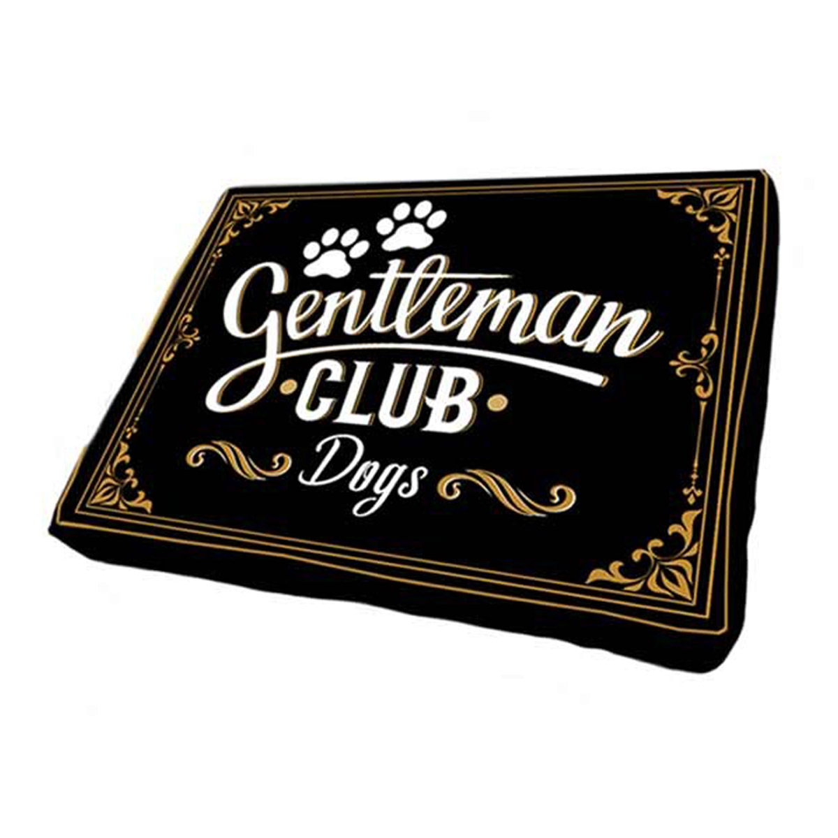 Coussin pour chien \'Gentleman Club - Dogs\' noir - 75x50x14 cm - [Q5139]