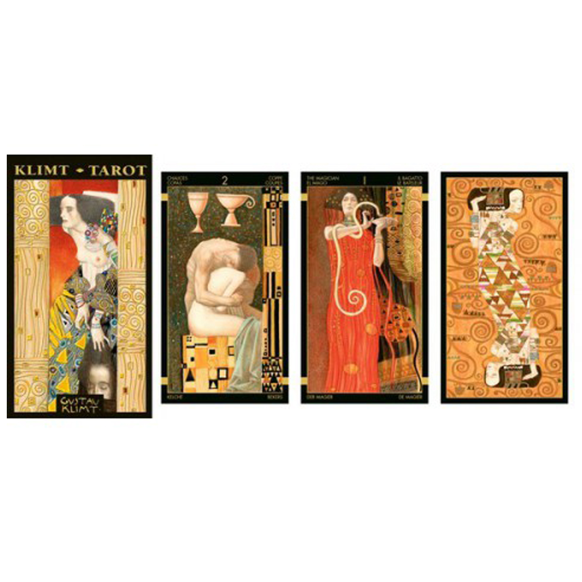 Tarot Créateur \'Gustav Klimt\' golden collection - 12x7 cm - [Q6746]