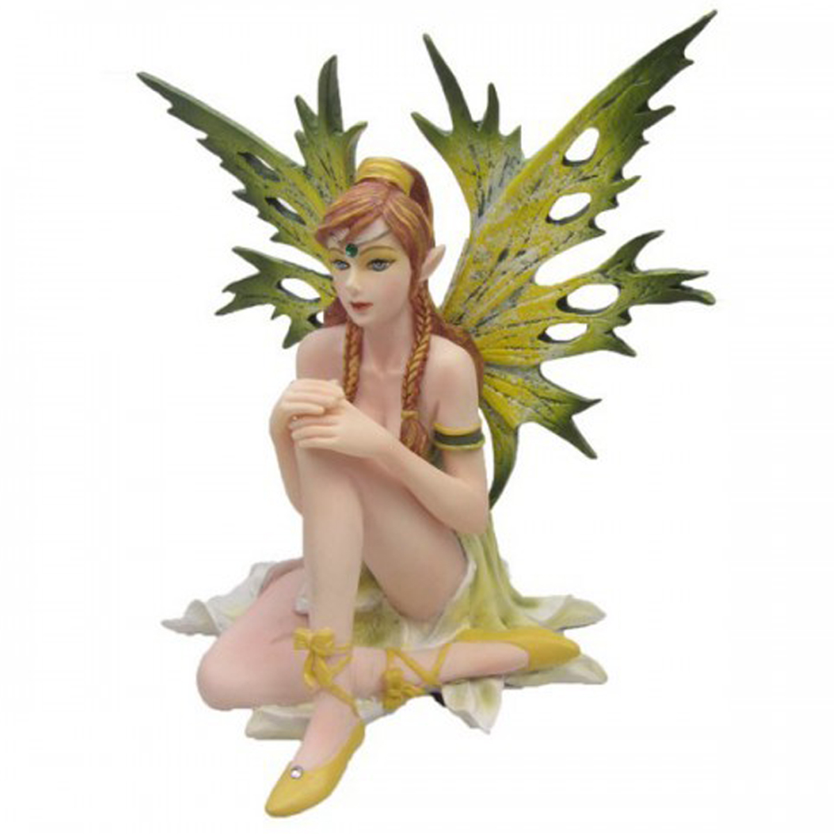 Figurine \'Fairy Dreams\' vert beige - hauteur 125 cm - [Q7113]