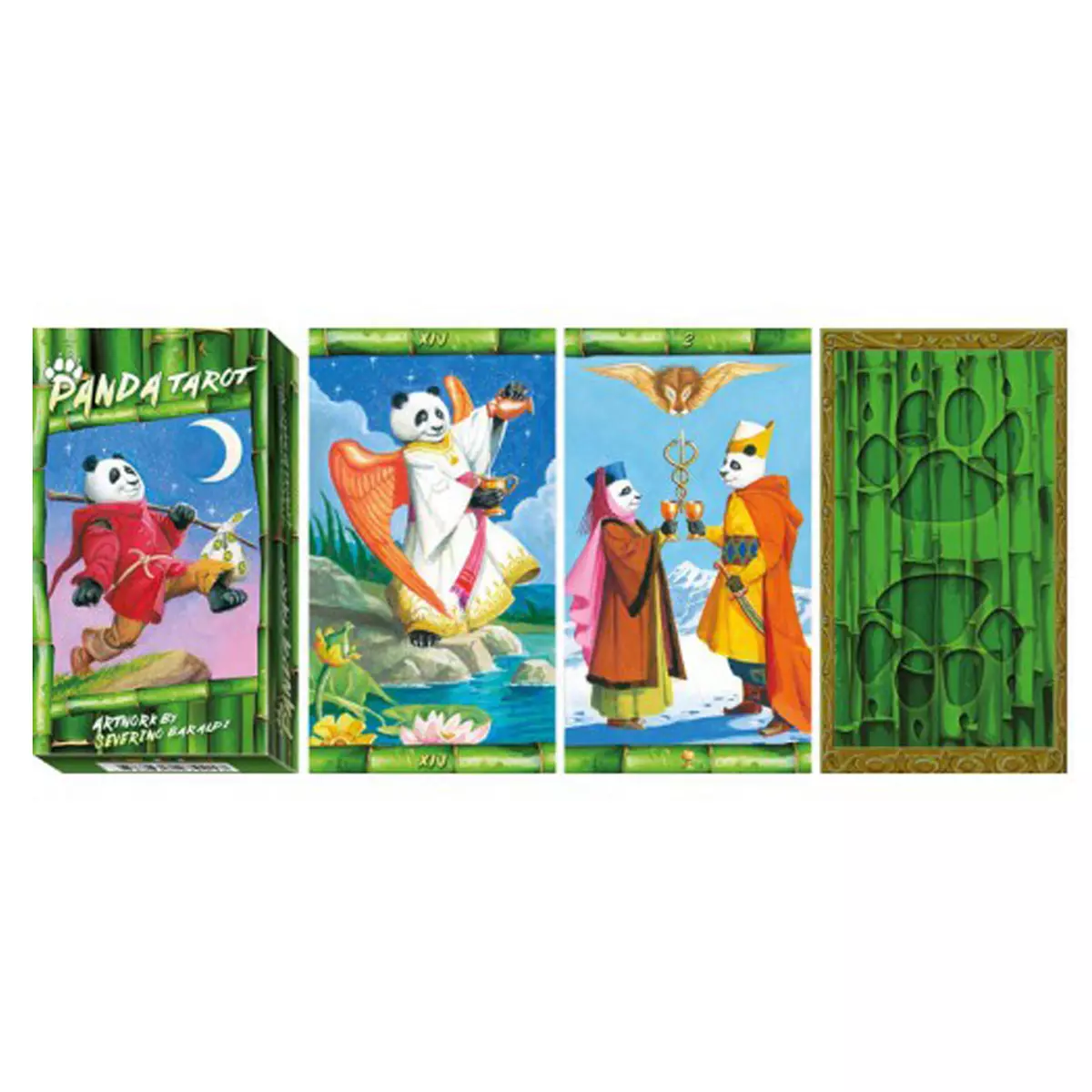les trésors de lily Tarot Créateur 'Panda' 12x7x3 cm [Q7129]