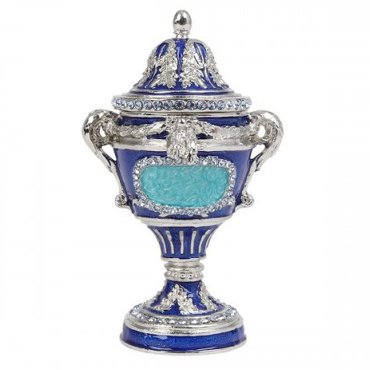 Coffret à Bijoux \'Oeuf Trophée\' bleu - 105x65 cm - [Q7294]