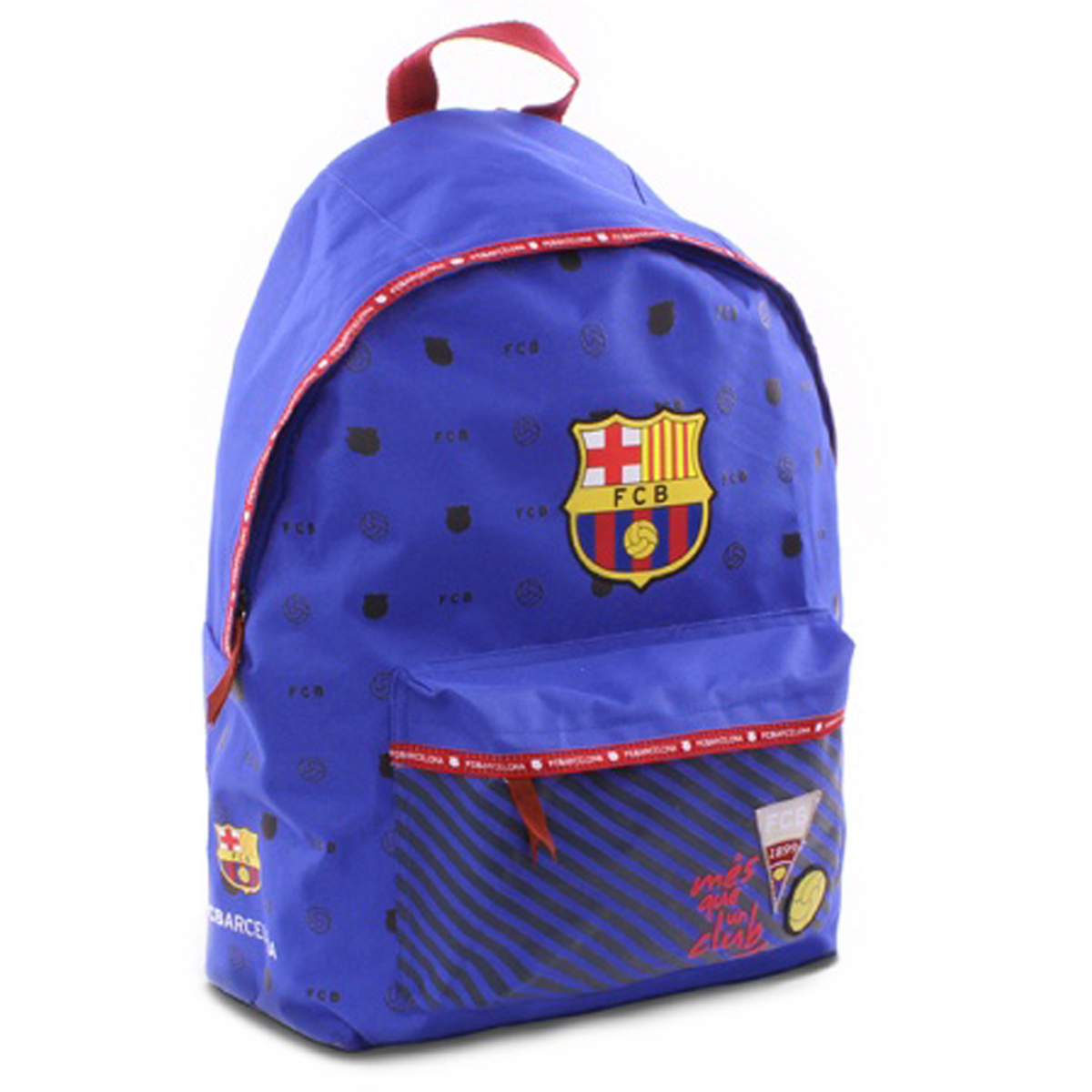 Sac à dos \'FC Barcelona\' bleu rouge - 40x30x14 cm - [Q7431]