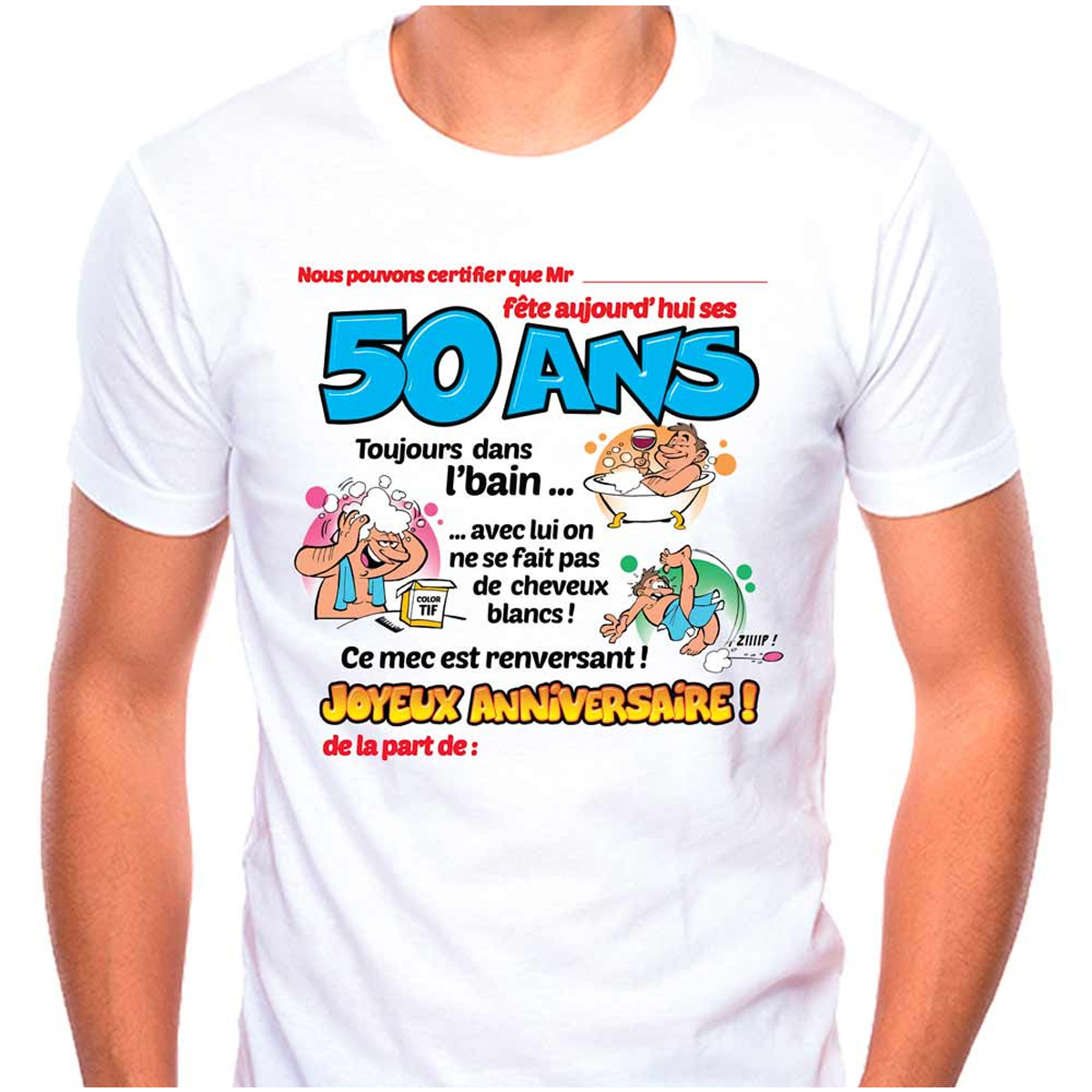 Tee Shirt Homme Col V Stanley PRESENTER 30 ans d'expérience - Anniversaire  idée cadeau - Tunetoo