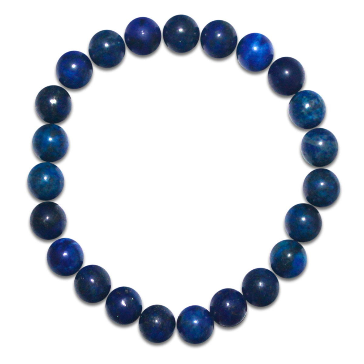 Bracelet créateur \'Minéralia\' lapis lazuli - 8 mm - [R2105]