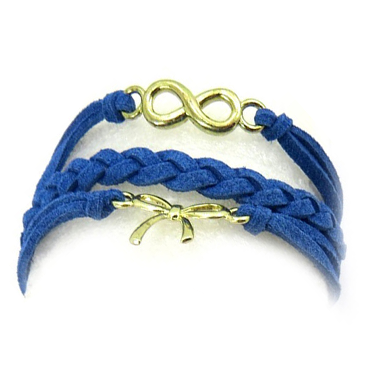Bracelet ethnique \'Kilimanjaro\' bleu - 3 rangs - [R6703]