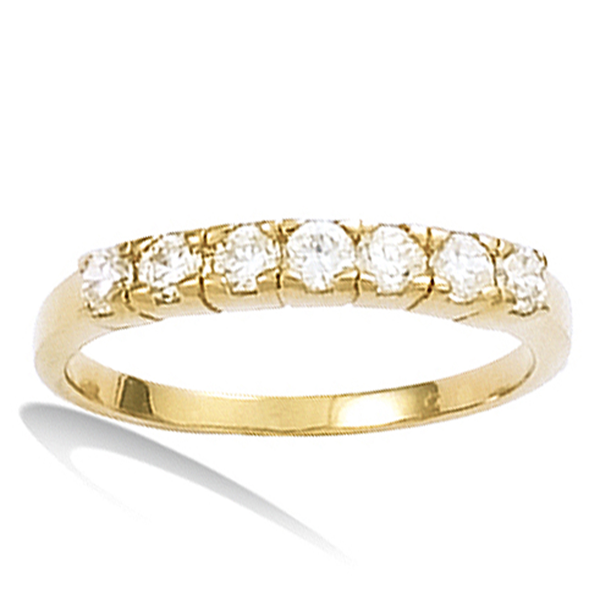 Alliance Plaqué Or \'Pour la Vie\' blanc doré - 3 mm - [G1109]