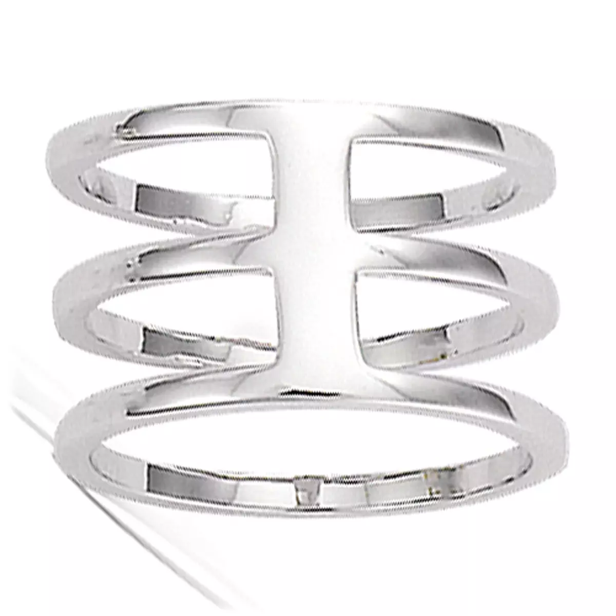 les trésors de lily Bague Argent 'Chorégraphie' argenté (rhodié) 13 mm [L9539]