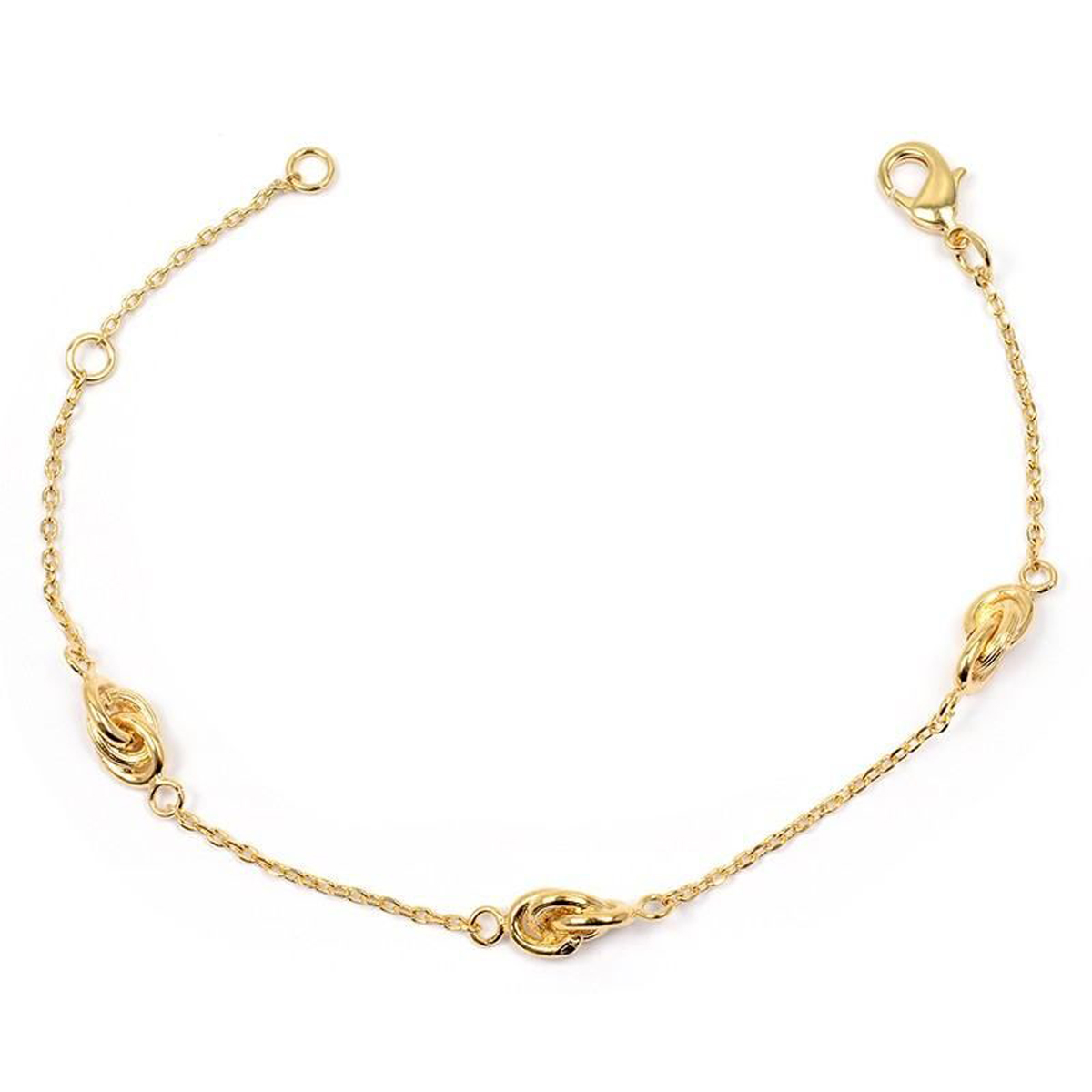 Bracelet Plaqué Or \'Forçat Double Antillais\' doré - 9x5 mm - [M8870]