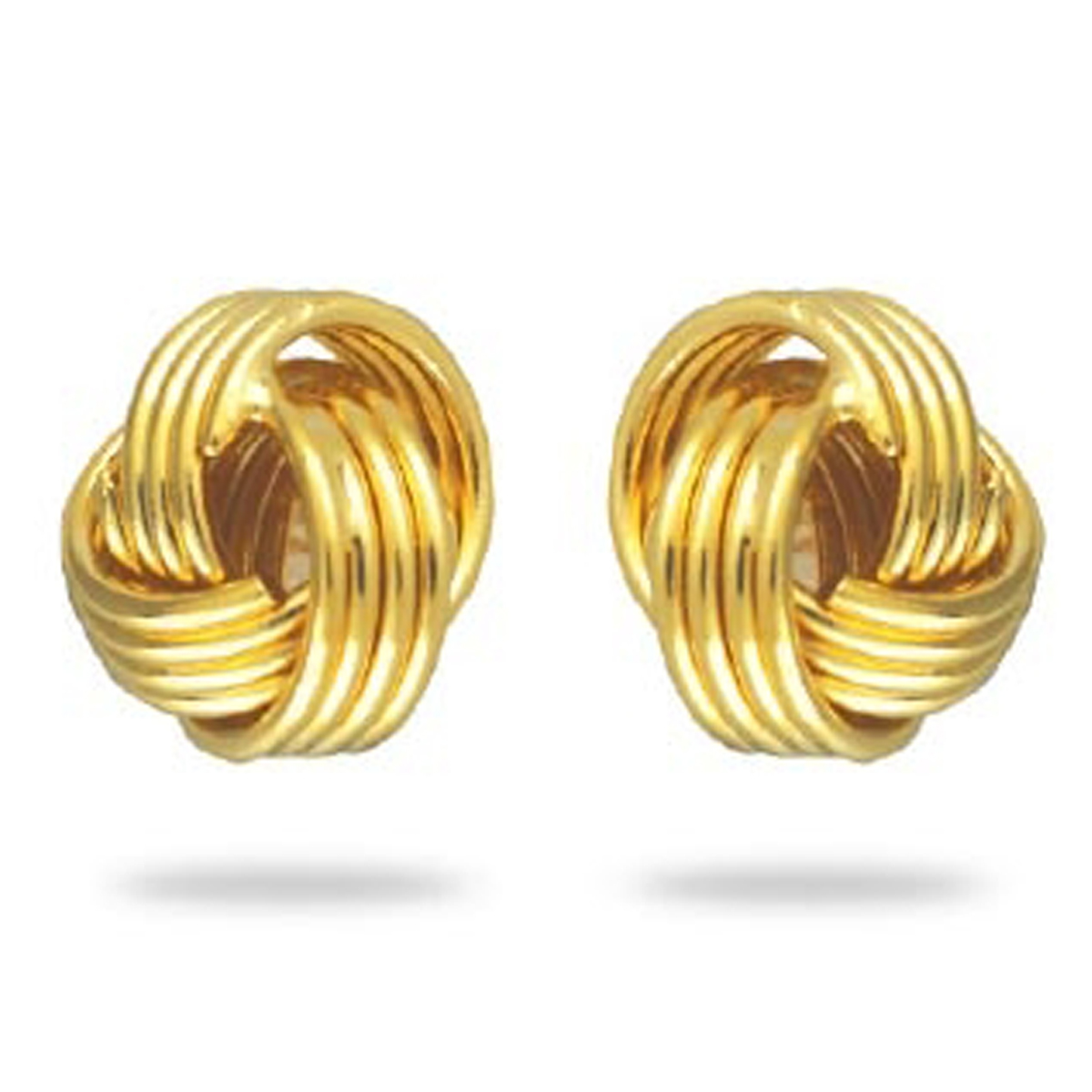 Boucles Plaqué Or \'Chorégraphie\' - 6 mm - [N1245]