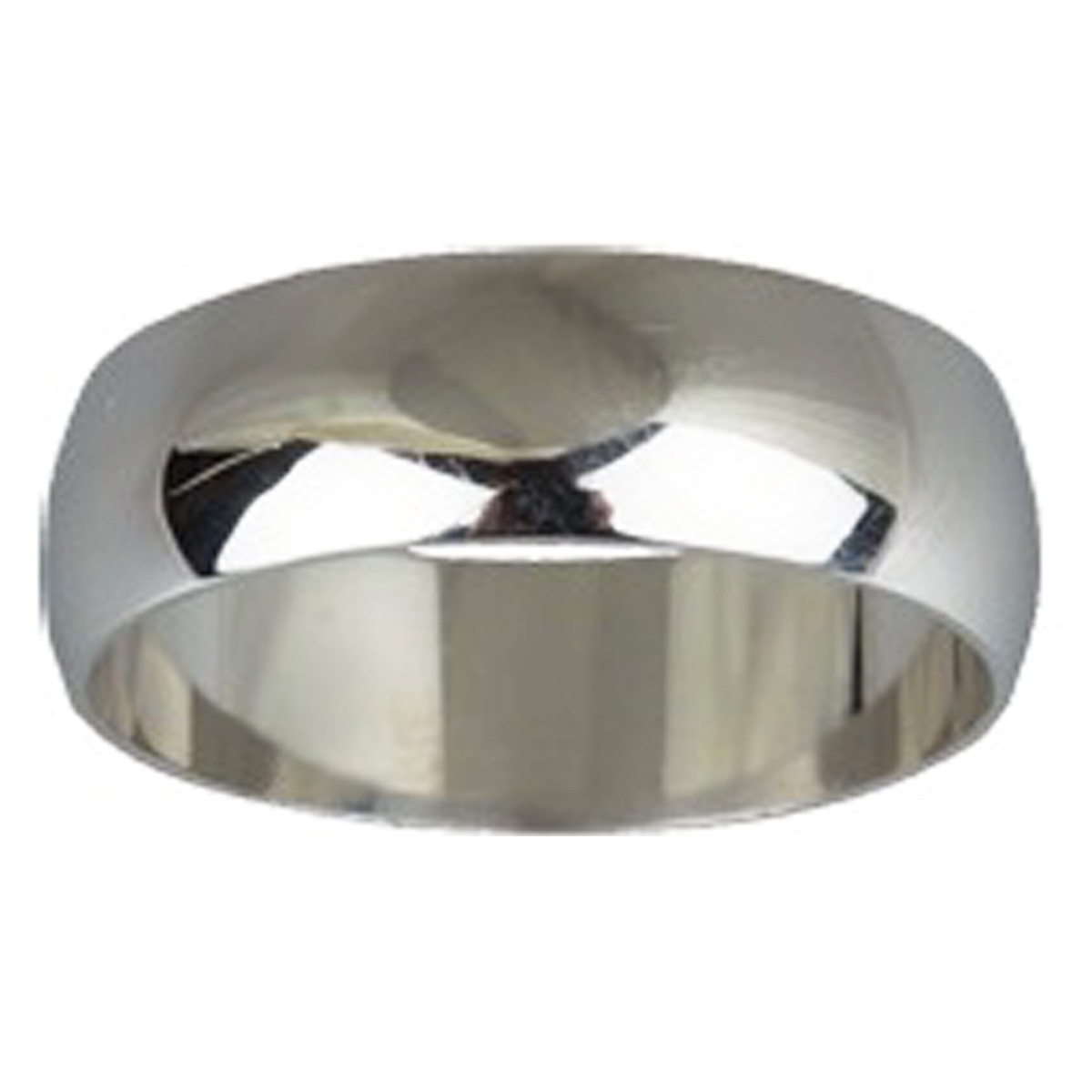 Alliance \'Demi-Jonc\' Argent - 6 mm - [N1743]