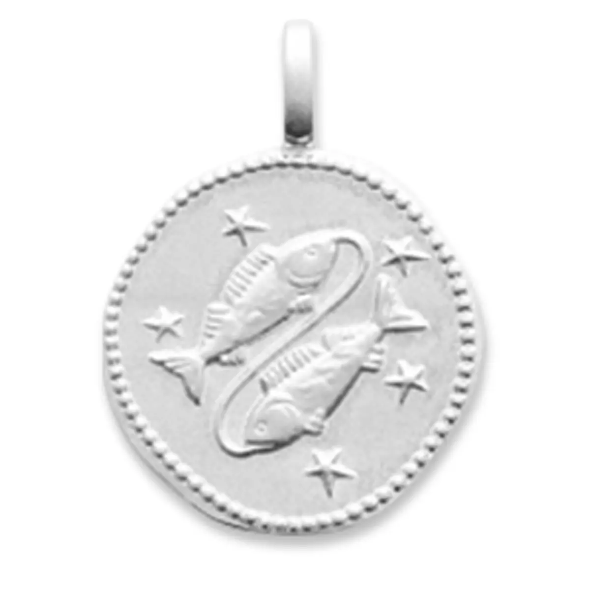 les trésors de lily Pendentif Argent 'Poisson' argenté (rhodié) 16 mm [Q8184]