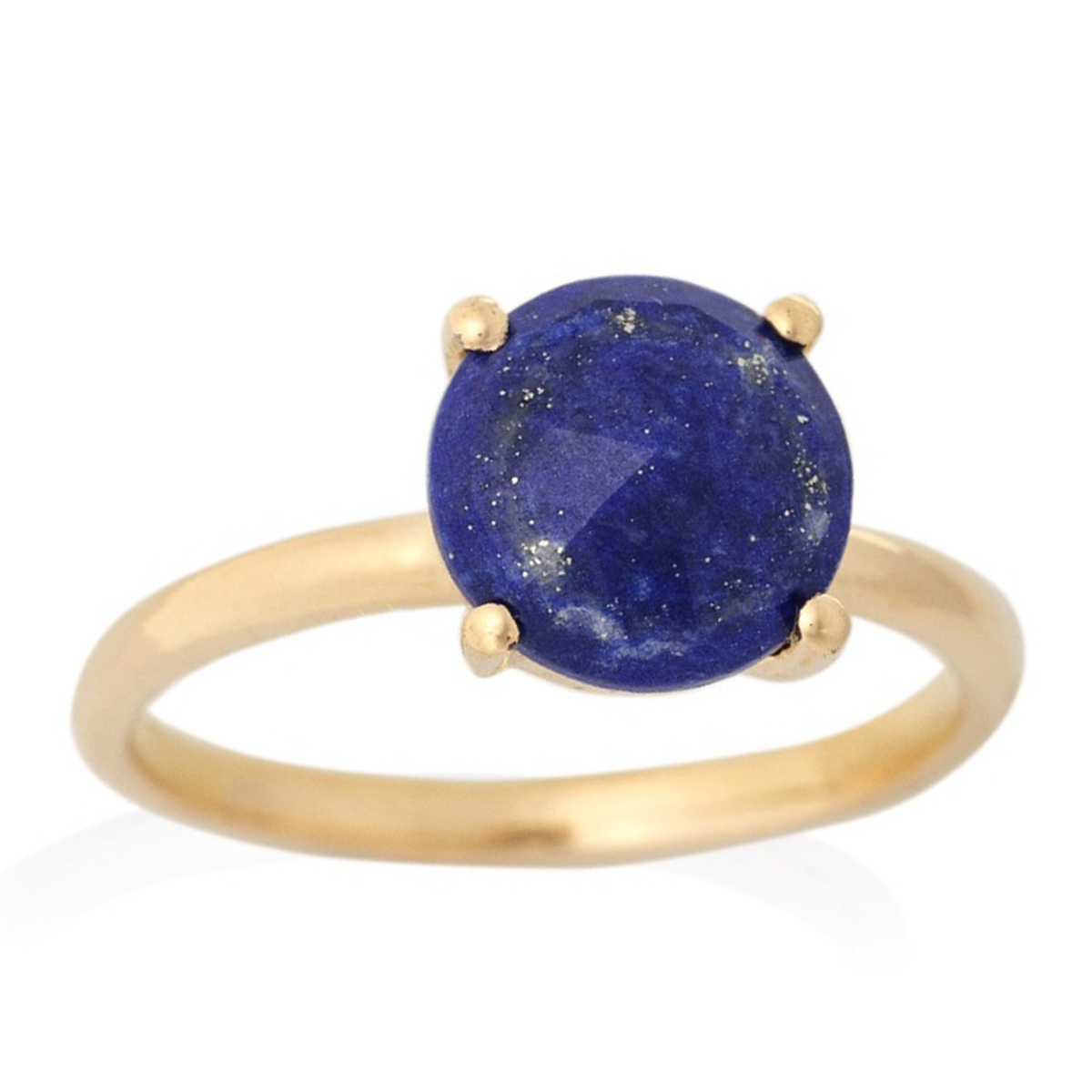 Bague Argent \'Meghan\' lapis lazuli - 9x9 mm - [R5651]