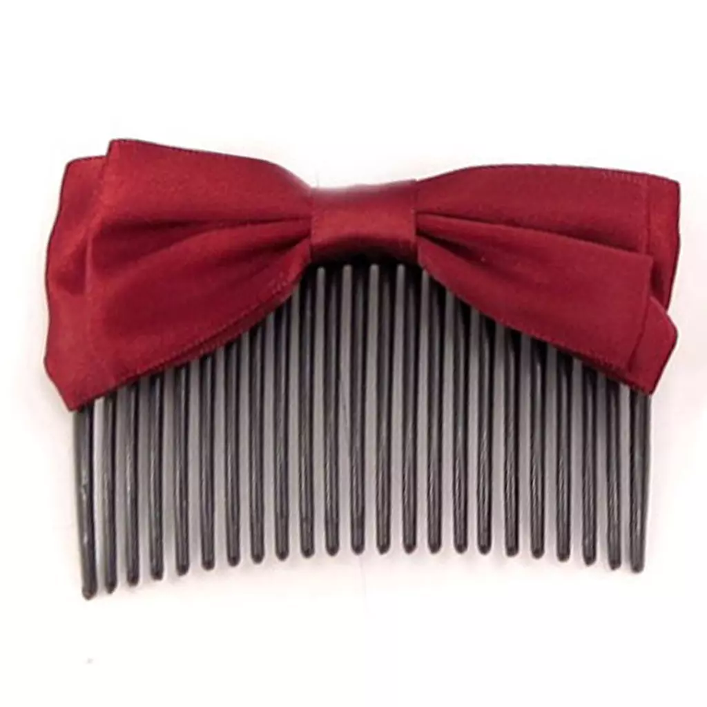 les trésors de lily Peigne 'Scarlett' rouge 80x36 mm [R6944]