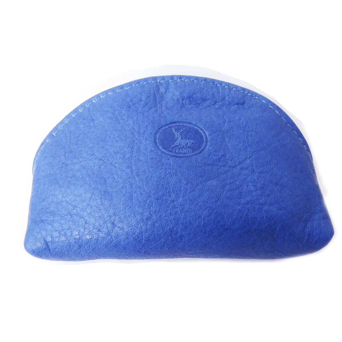 Porte-monnaie Cuir \'Frandi\' bleu - 10x7 cm - [R7022]