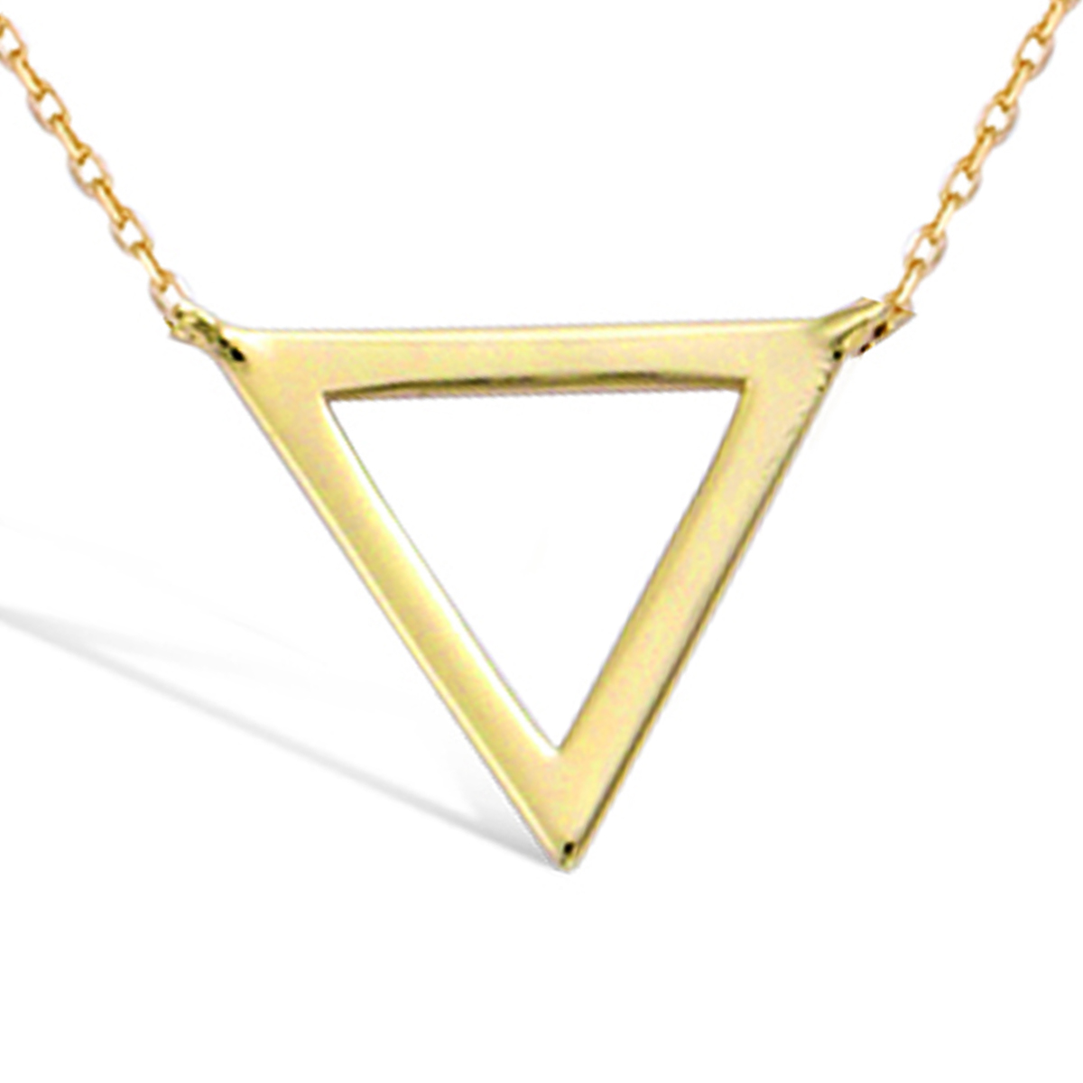 Collier plaqué or \'Cléopatra\' doré - 20x20 mm - [R7134]