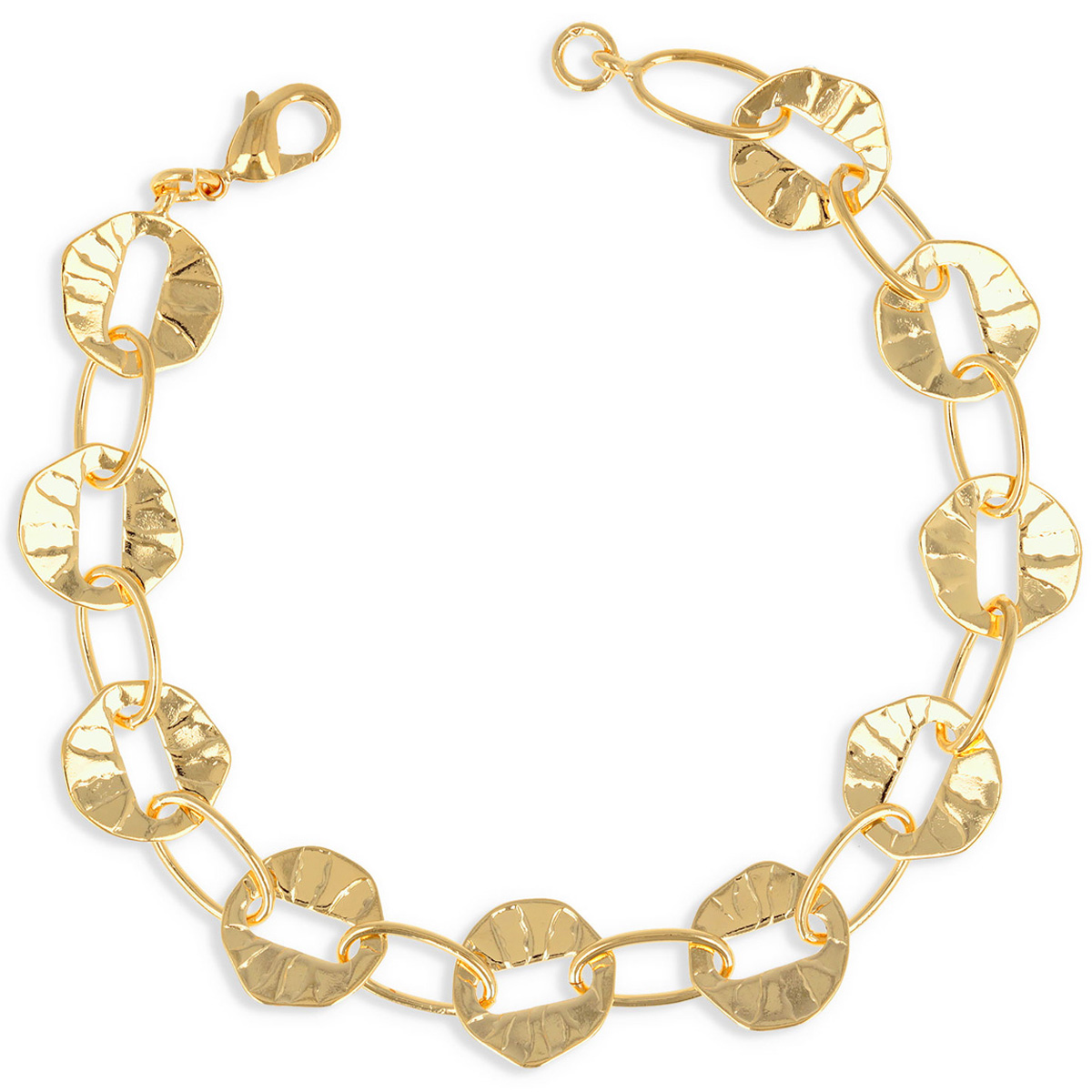 Collier Plaqué Or \'Cleopatra\' doré - 45 cm 13 mm - [R7188]