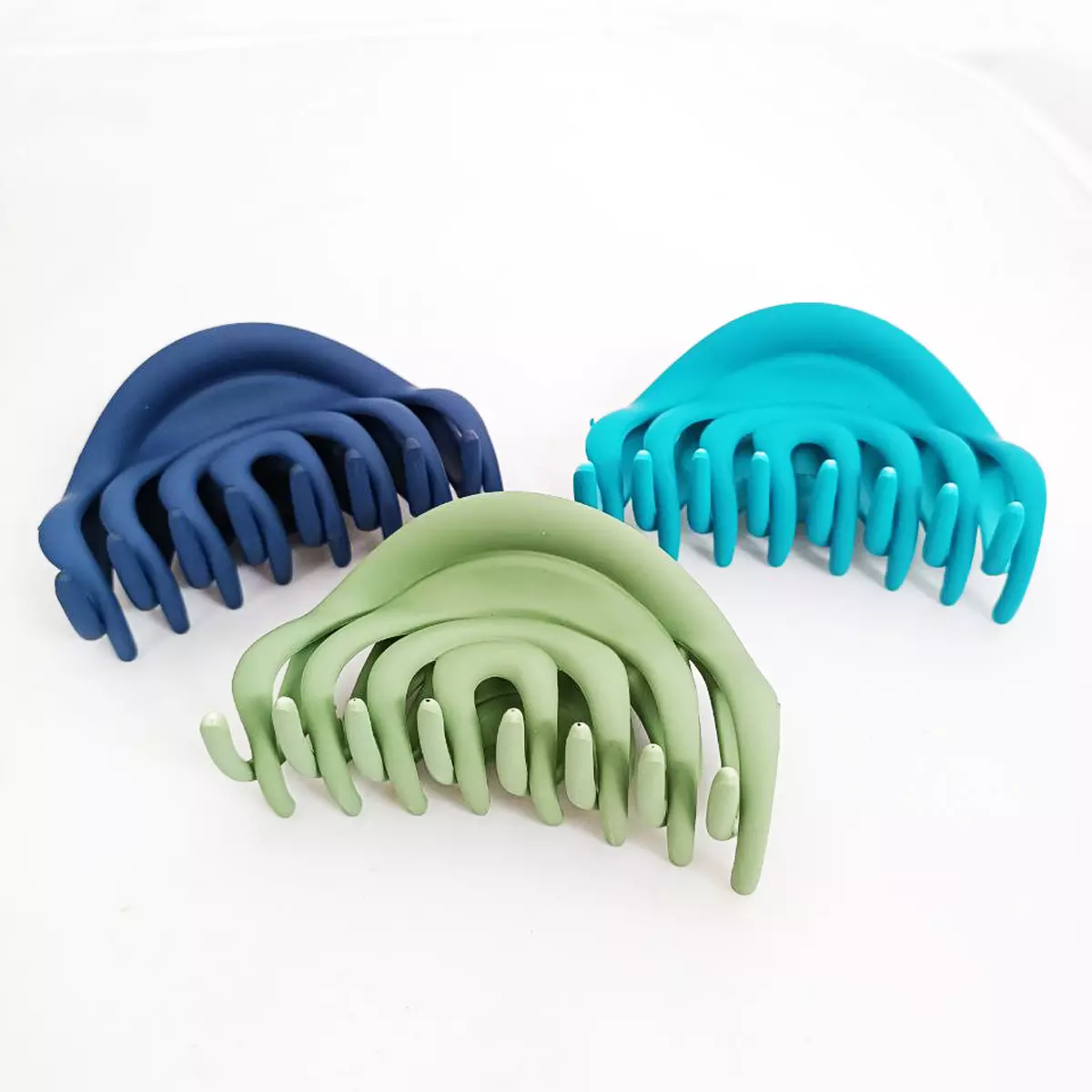 les trésors de lily Pince cheveux 'Coloriage' turquoise 95x50 mm [R7261]