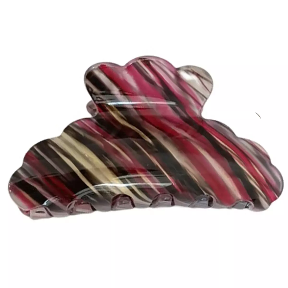 les trésors de lily Pince crabe créateur 'Scarlett' bordeaux 80x40 mm [R7329]