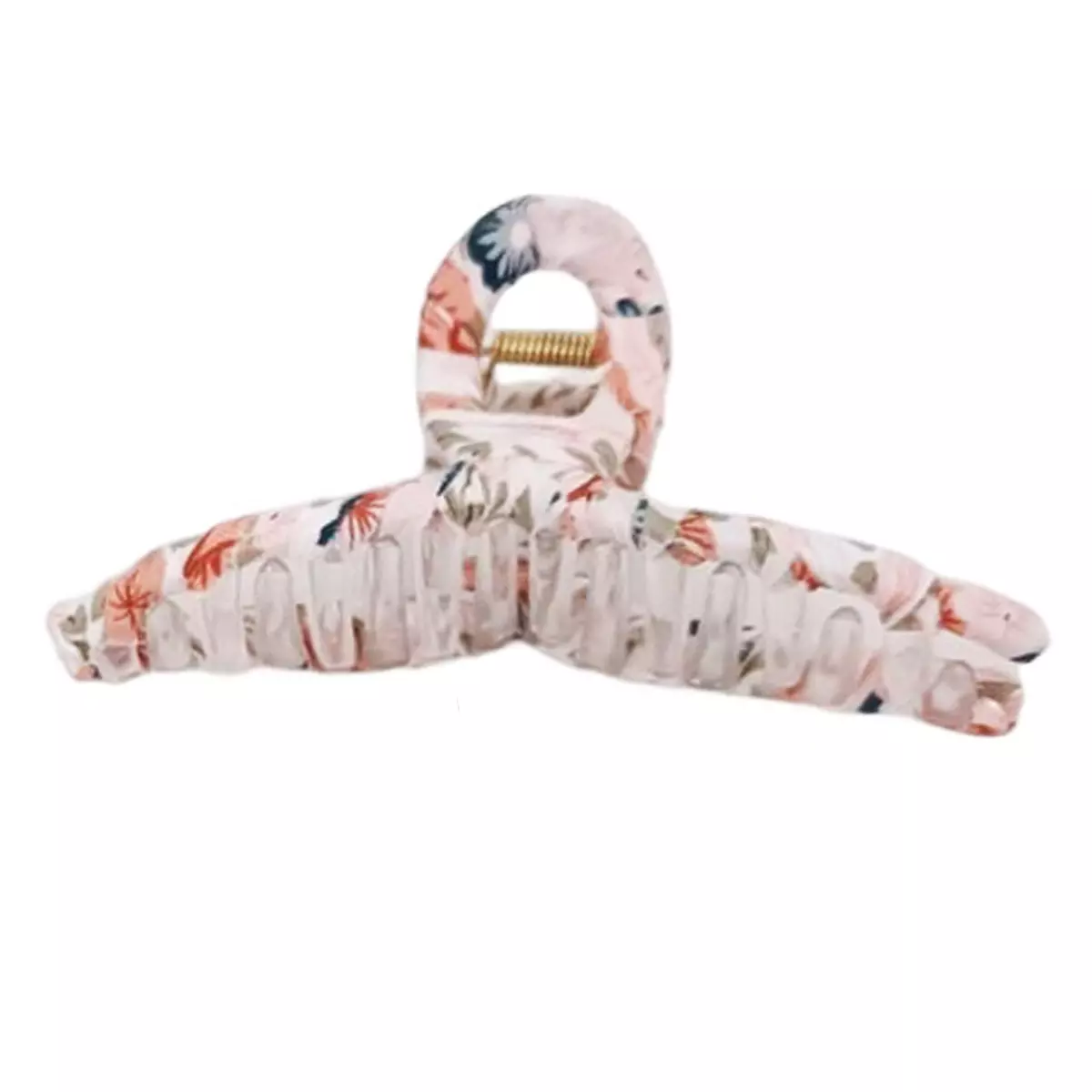 les trésors de lily Pince crabe créateur 'Liberty' rose pèche 11x5 cm [R7333]